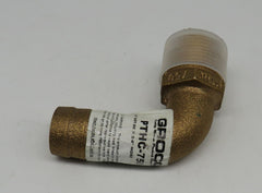 PTHC-750 Groco Bronze 90 Degree Hose to Pipe Adapter 3/4