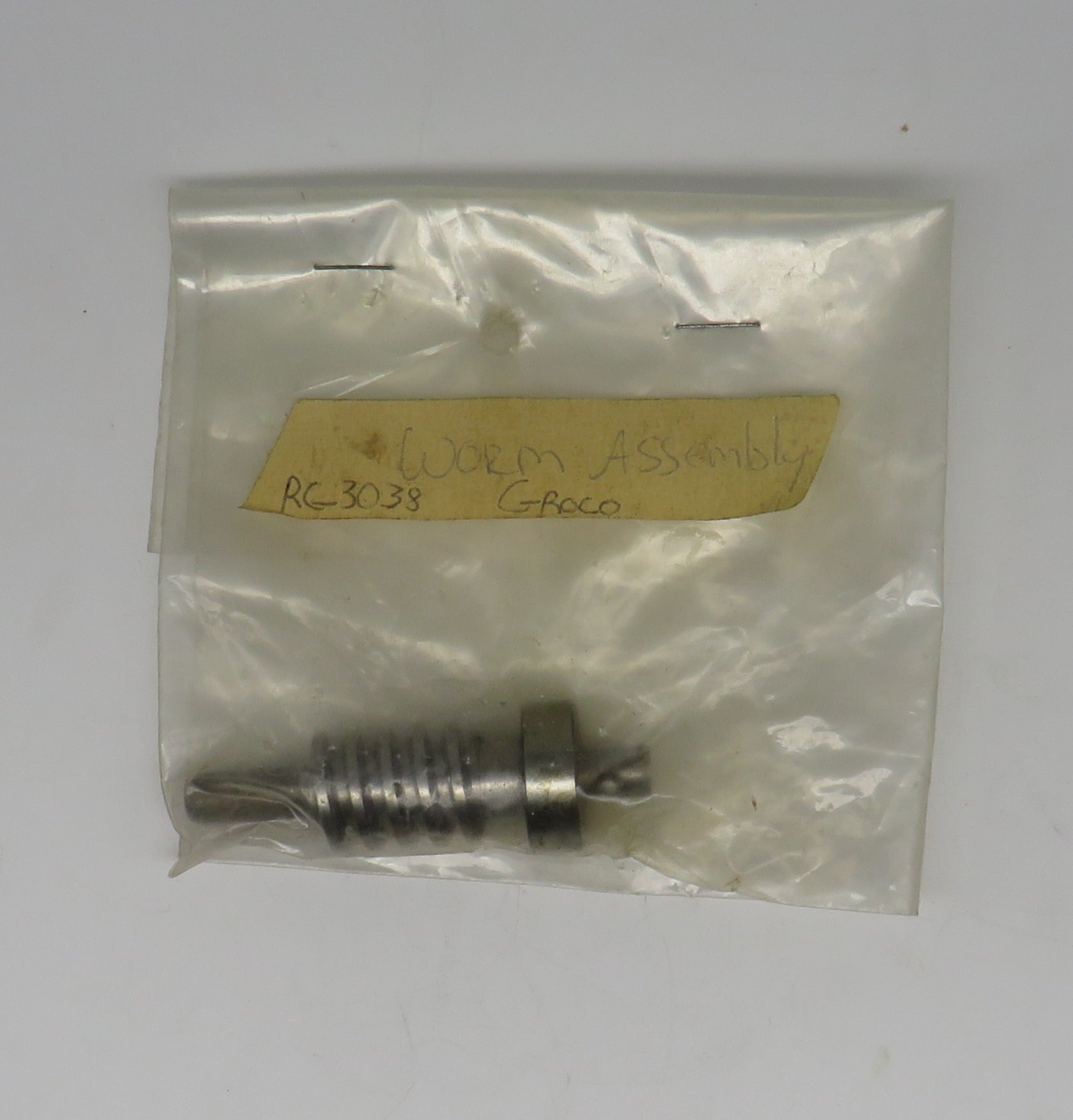RG-3038 Groco Steel Worm Assembly for Groco Electric Conversion Kit