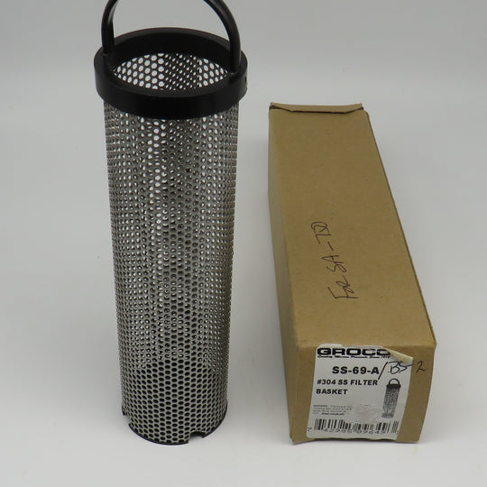 BS-2 Groco Raw Water Strainer Basket for Groco Water Strainer SA-750 (Also, SS-69-A)