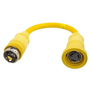 Hubbell Straight Adapter HBL61CM72 50A 125V Twist-Lock 125/250V Twist-Lock Plug