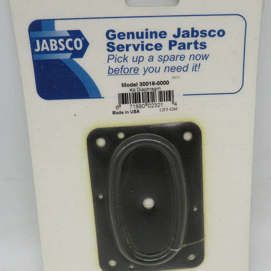 30016-0000 Jabsco Par Diaphragm Kit For 36600, 36680, 36900 8/22/2025 THIS PART IS IN STOCK 8/22/2025