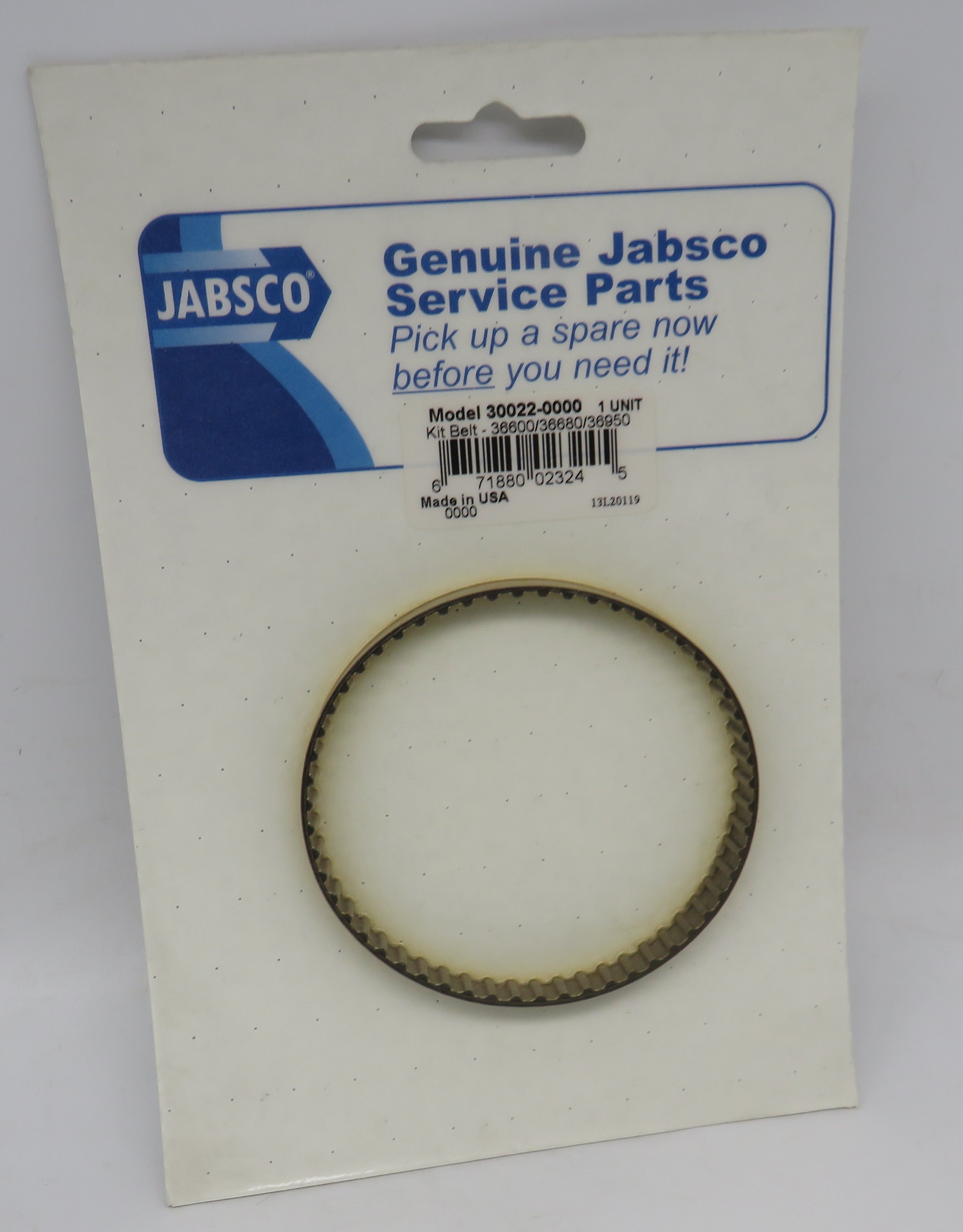 30022-0000 Jabsco Par Belt Kit New replacement is 35223-0000