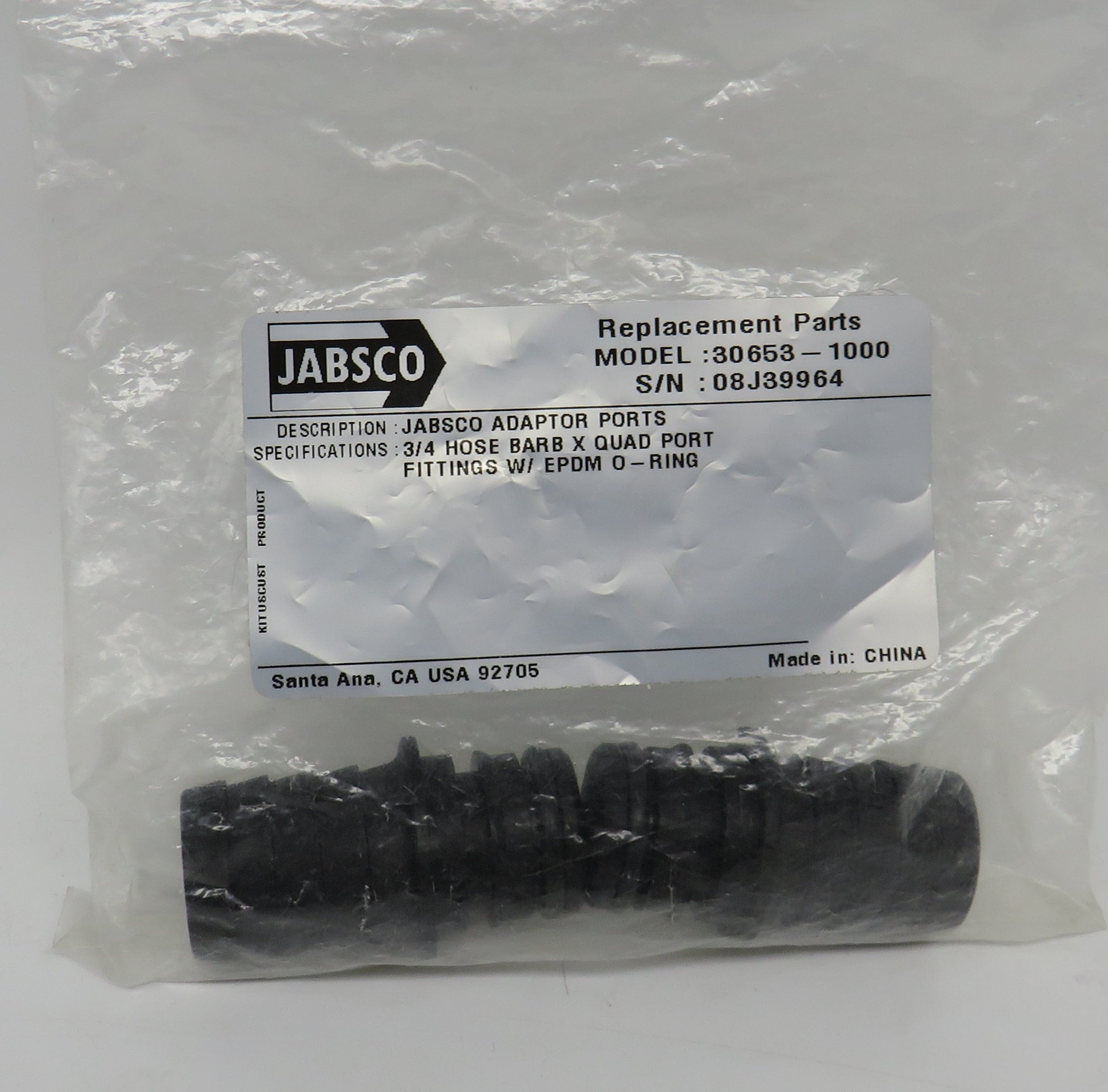 30653-1000 Jabsco Par Qest Type Port Kit (Snap In)