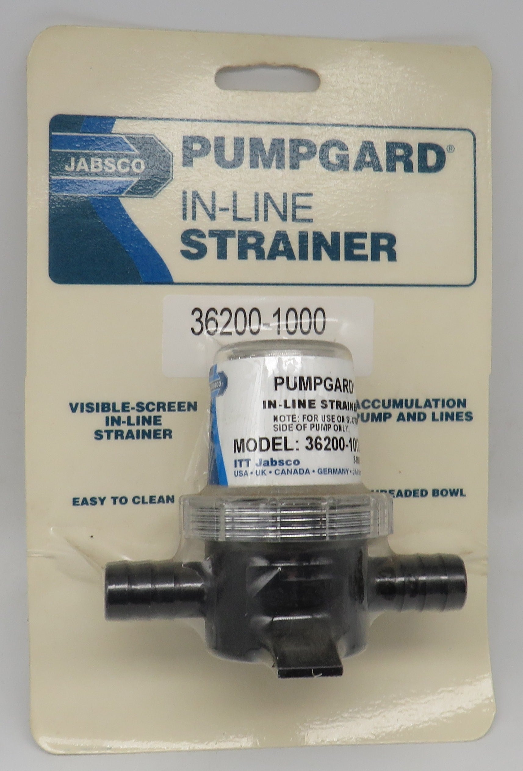 36200-1000 Jabsco Par Pumpguard Inline Strainer 5/8