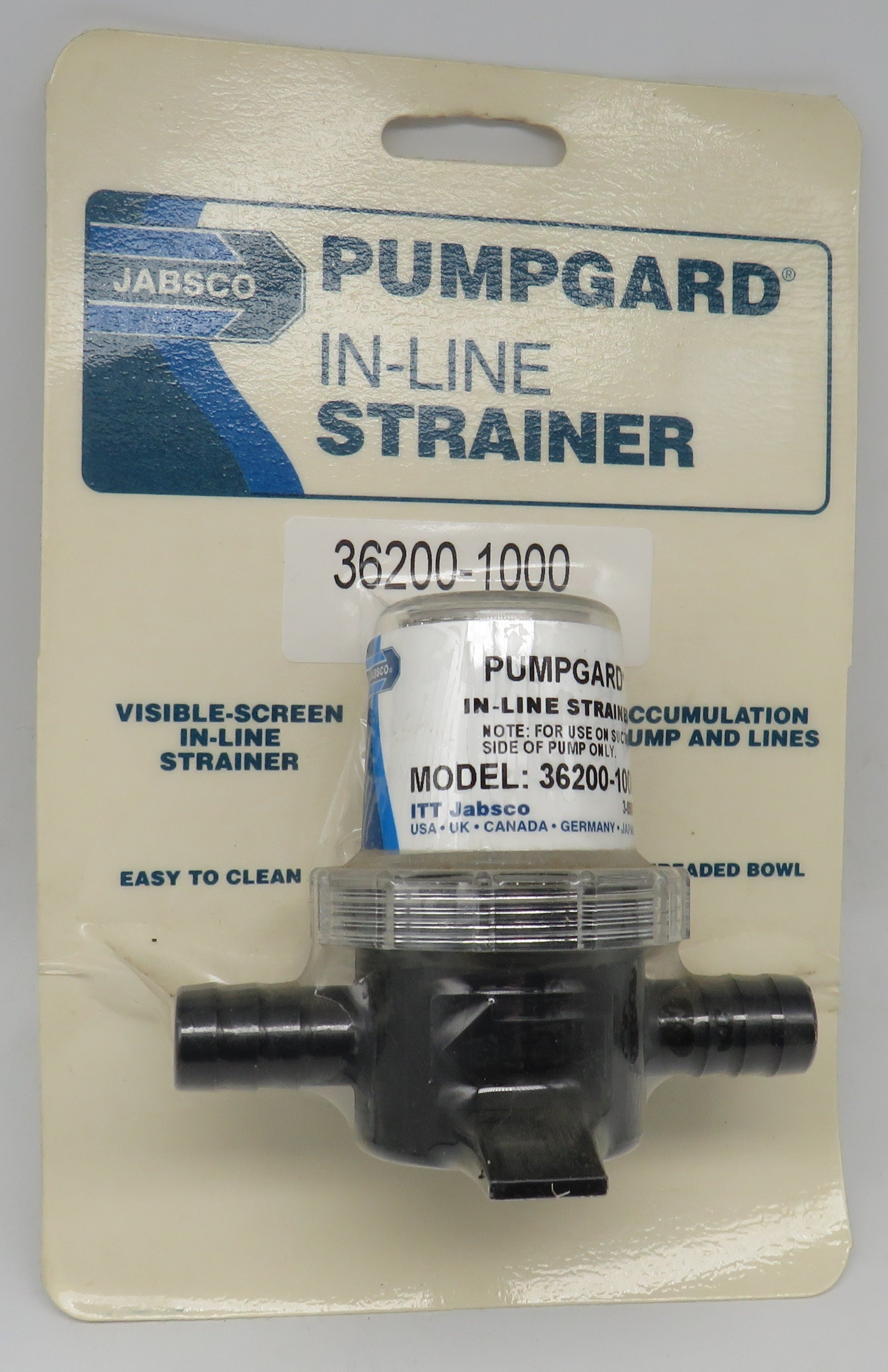36200-1000 Jabsco Par Pumpguard Inline Strainer 5/8
