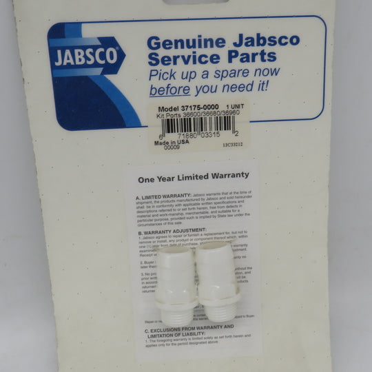 37175-0000 Jabsco Par Port Kit For 36600, 36680, 36960 THIS PART IS IN STOCK