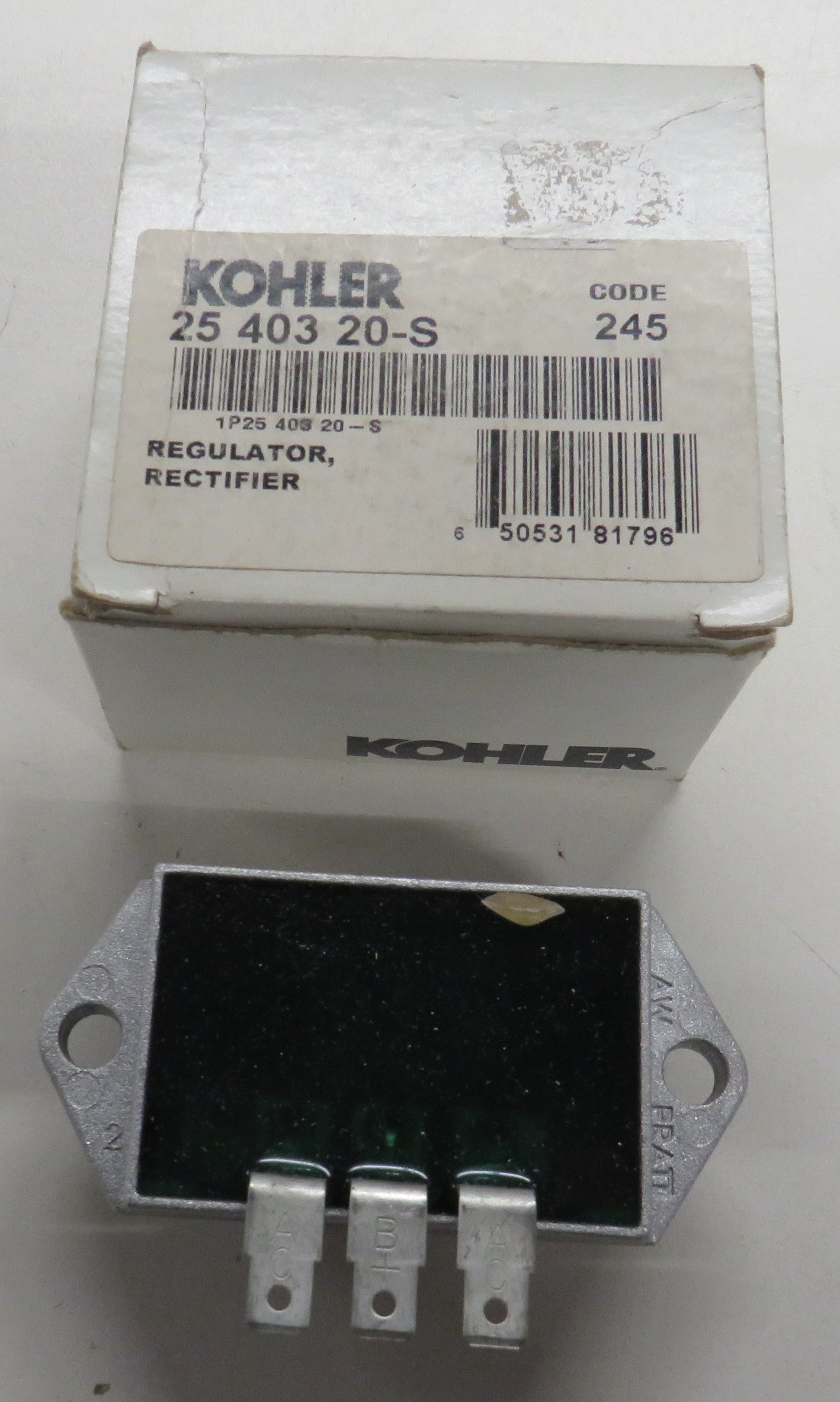 Kohler 25 403 20-S Regulator Rectifier 11/14/2025 THIS PART IS IN STOCK 11/14/2025