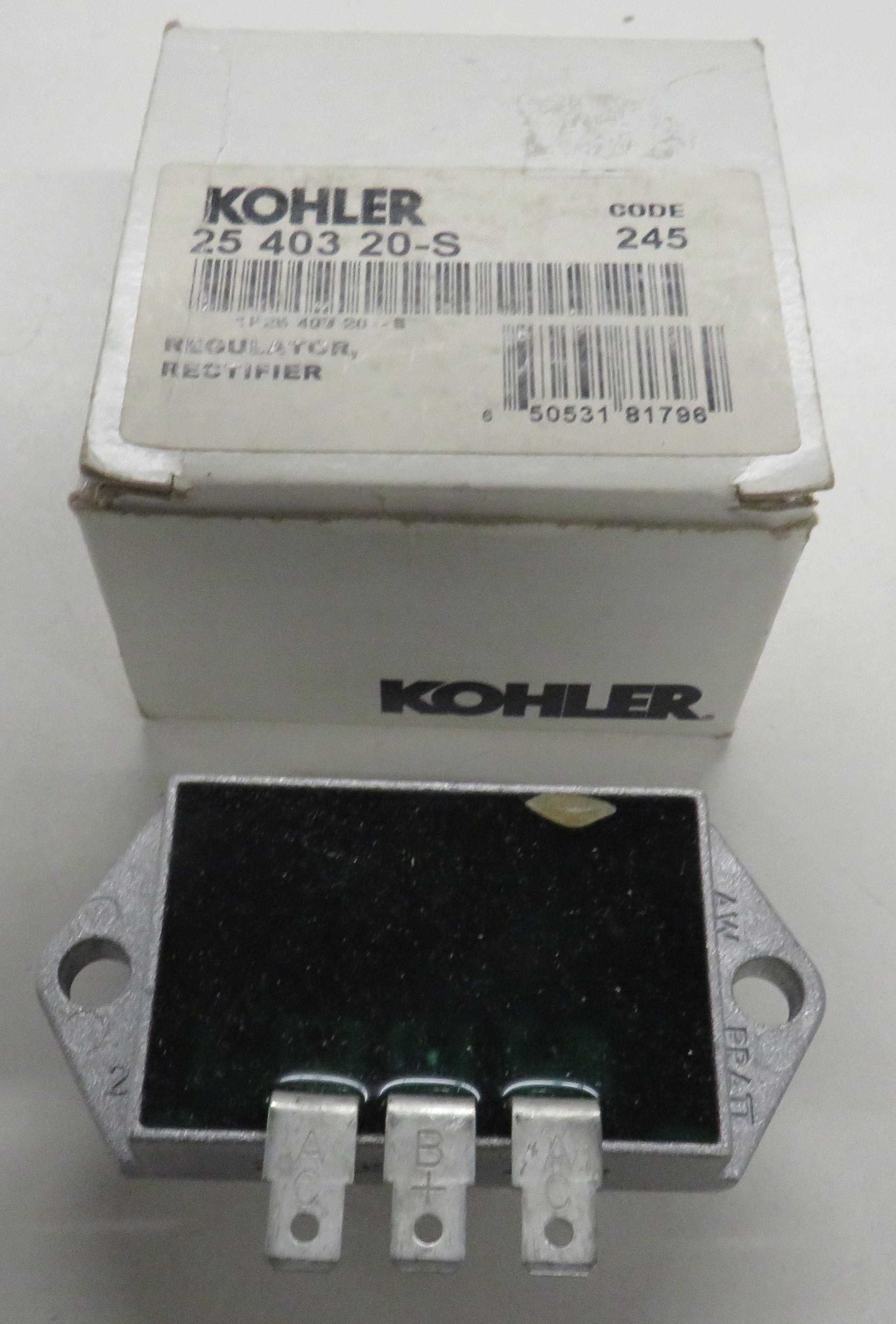 Kohler 25 403 20-S Regulator Rectifier 11/14/2025 THIS PART IS IN STOCK 11/14/2025