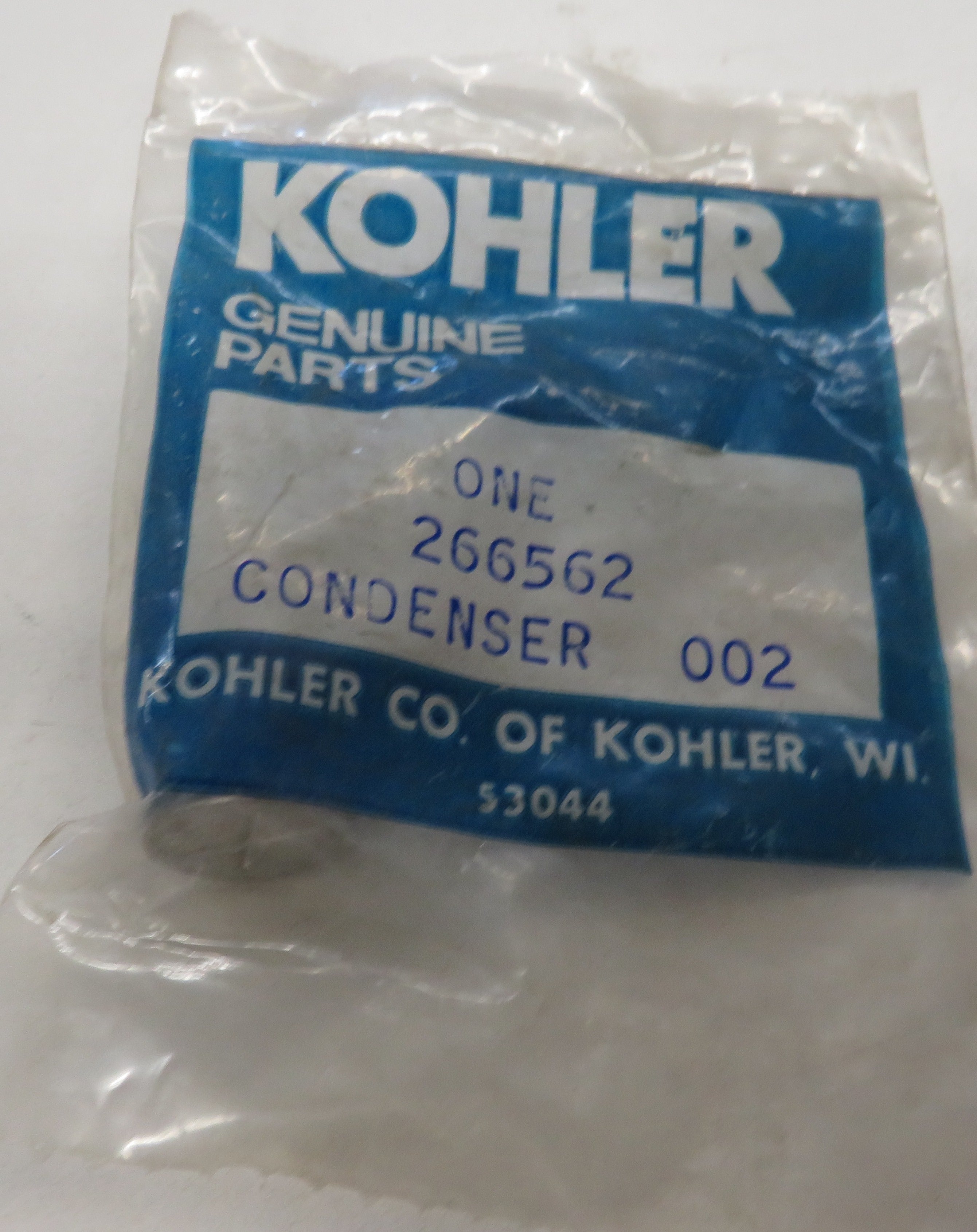 266562 Kohler Condenser also HX2433