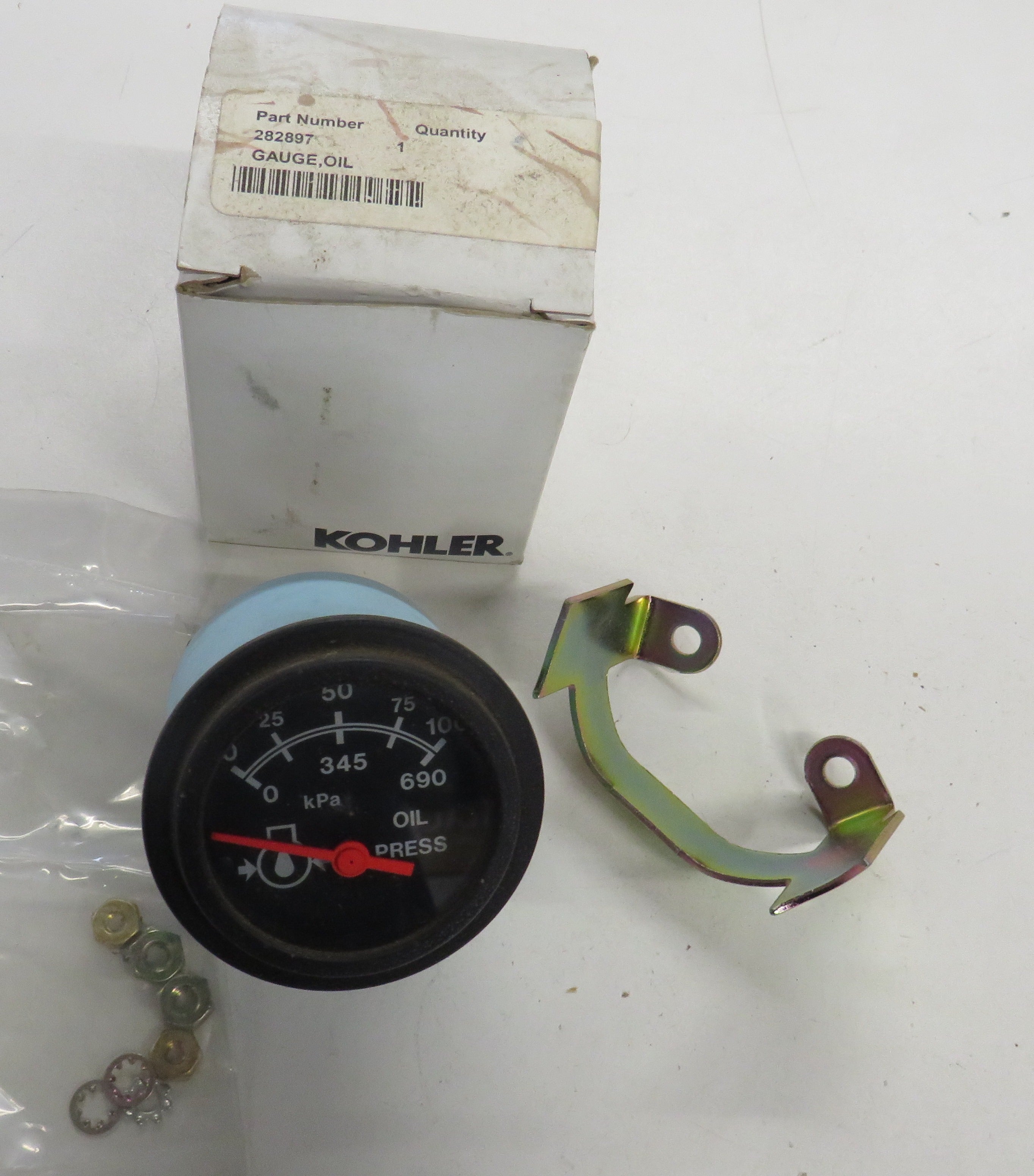 Kohler 282897 Oil Pressure Gauge 0-100 psi & Also 6630503-S 11/13/2025 THIS PART IS IN STOCK 11/13/2025
