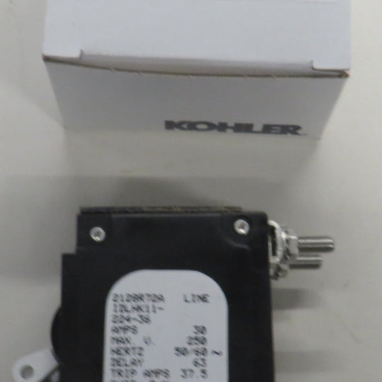 Kohler X-506-36 Circuit Breaker White Handle 30A, 250V, 2 Pole 