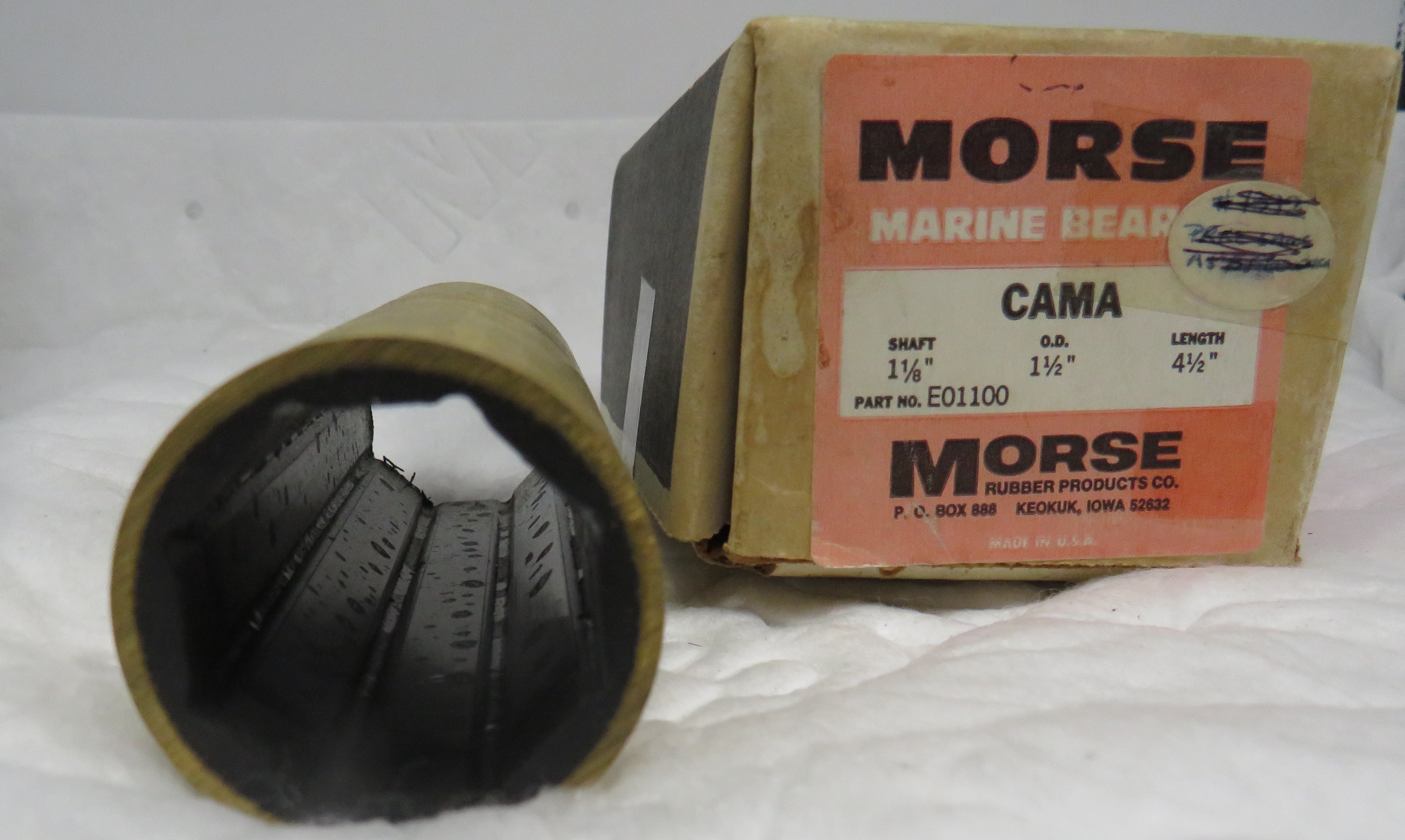 11/8" x 11/2" x 41/2" Morse Bearings (CAMA) 12/20/2024 THIS PART IS