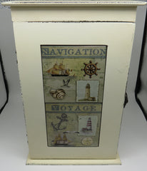 Wooden Nautical Key Box (Navigation & Voyage)