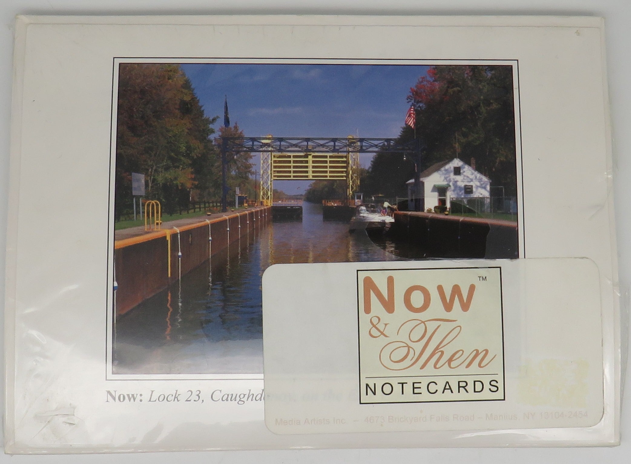 Now & Then Notecards New York State Erie Barge Canal System