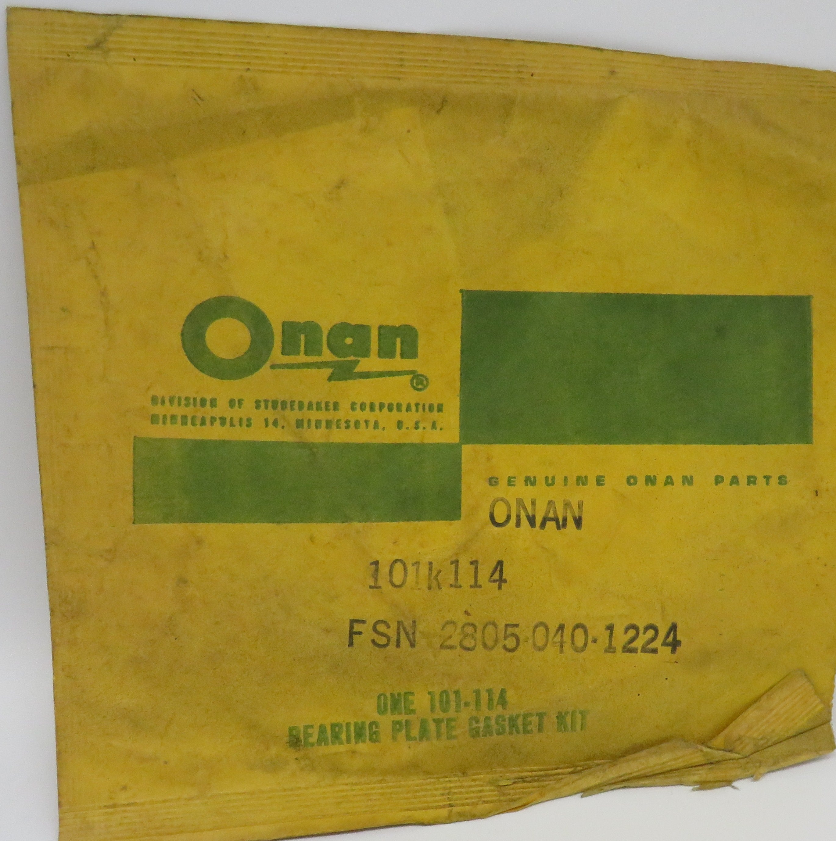 101-0114 Onan Bearing Plate Gasket OBSOLETE 