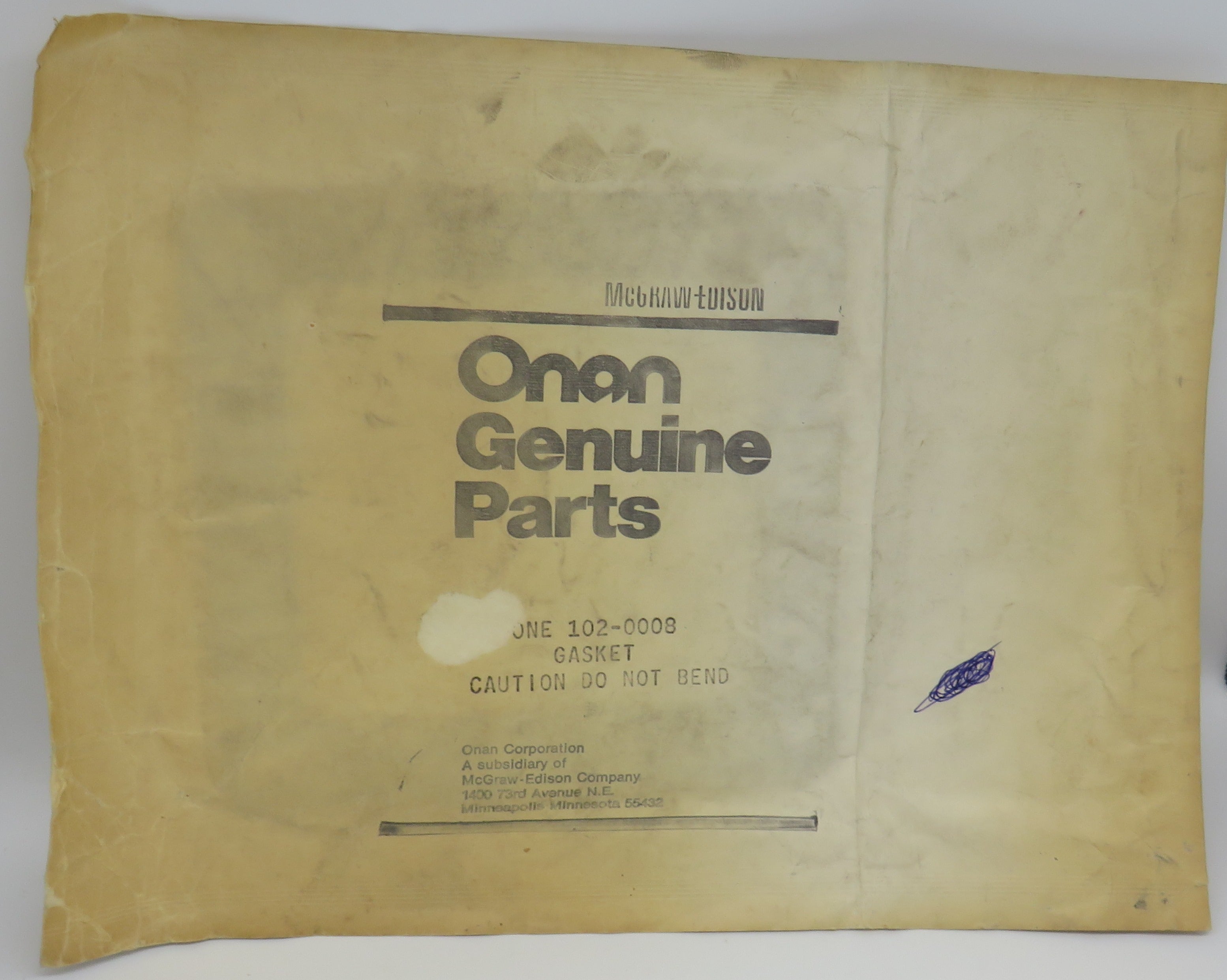 102-0008 Onan Gasket Obsolete 