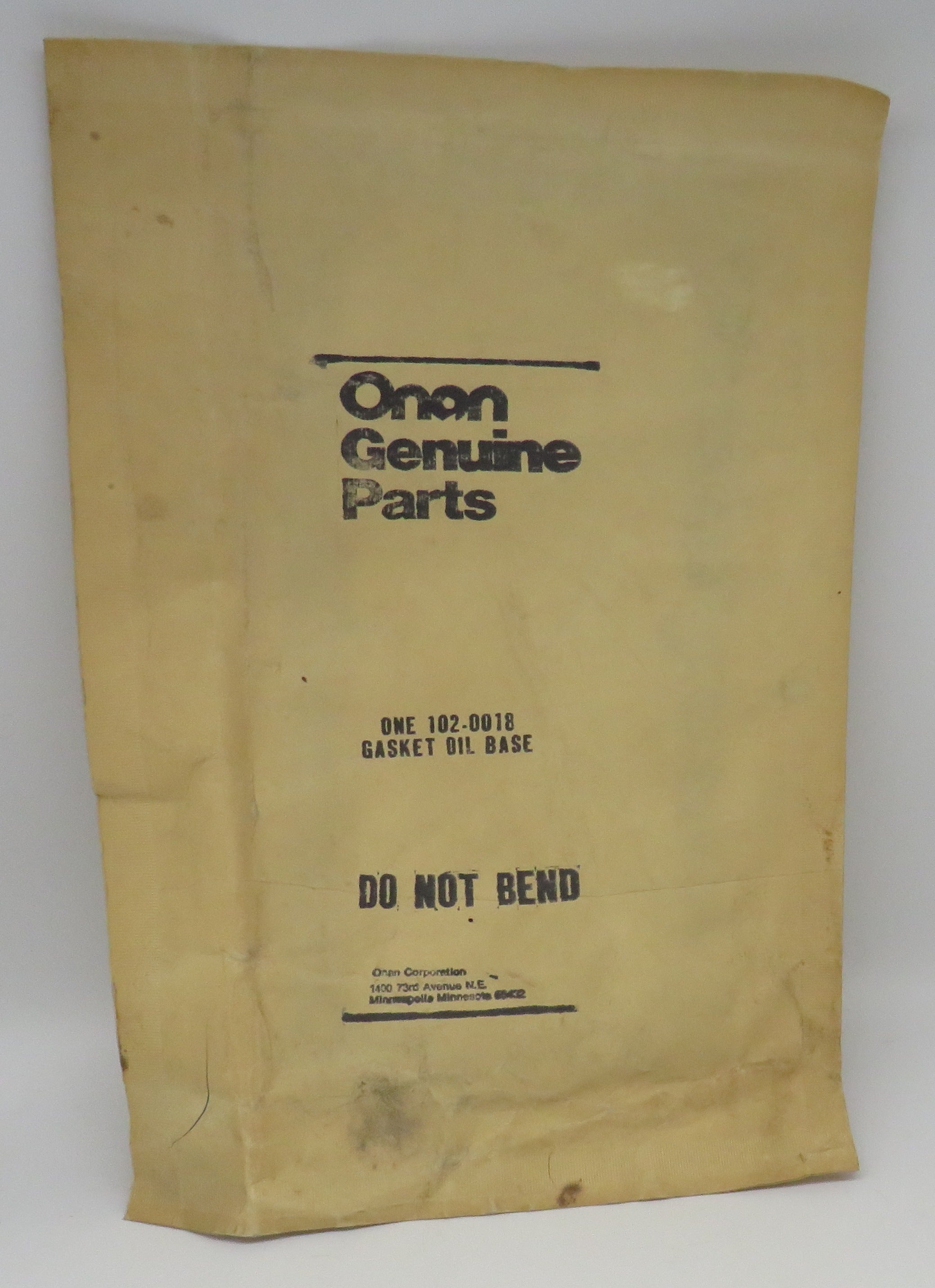 102-0018 Onan Oil Pan Base Gasket For AJ Spec (A P) 