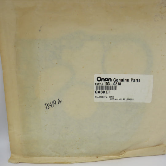 103-0218 Onan MDJB Backplate Gasket J Series Gearcase 8/11/2026 THIS PART IS IN STOCK 8/11/2026