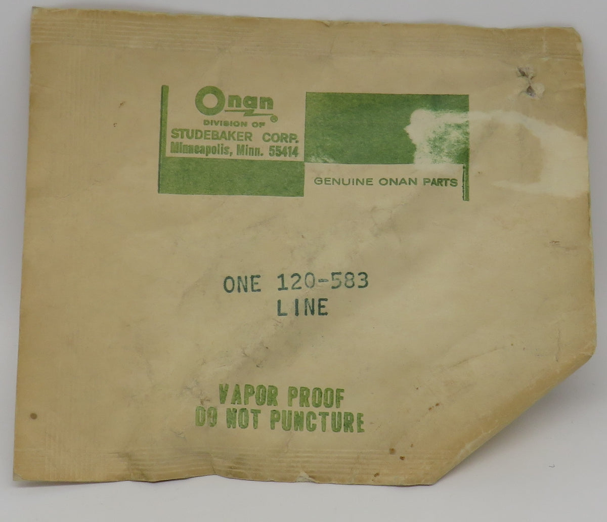 120-0583 Onan Injection Pump Line OBSOLETE 12/10/2024 THIS PART IS IN ...