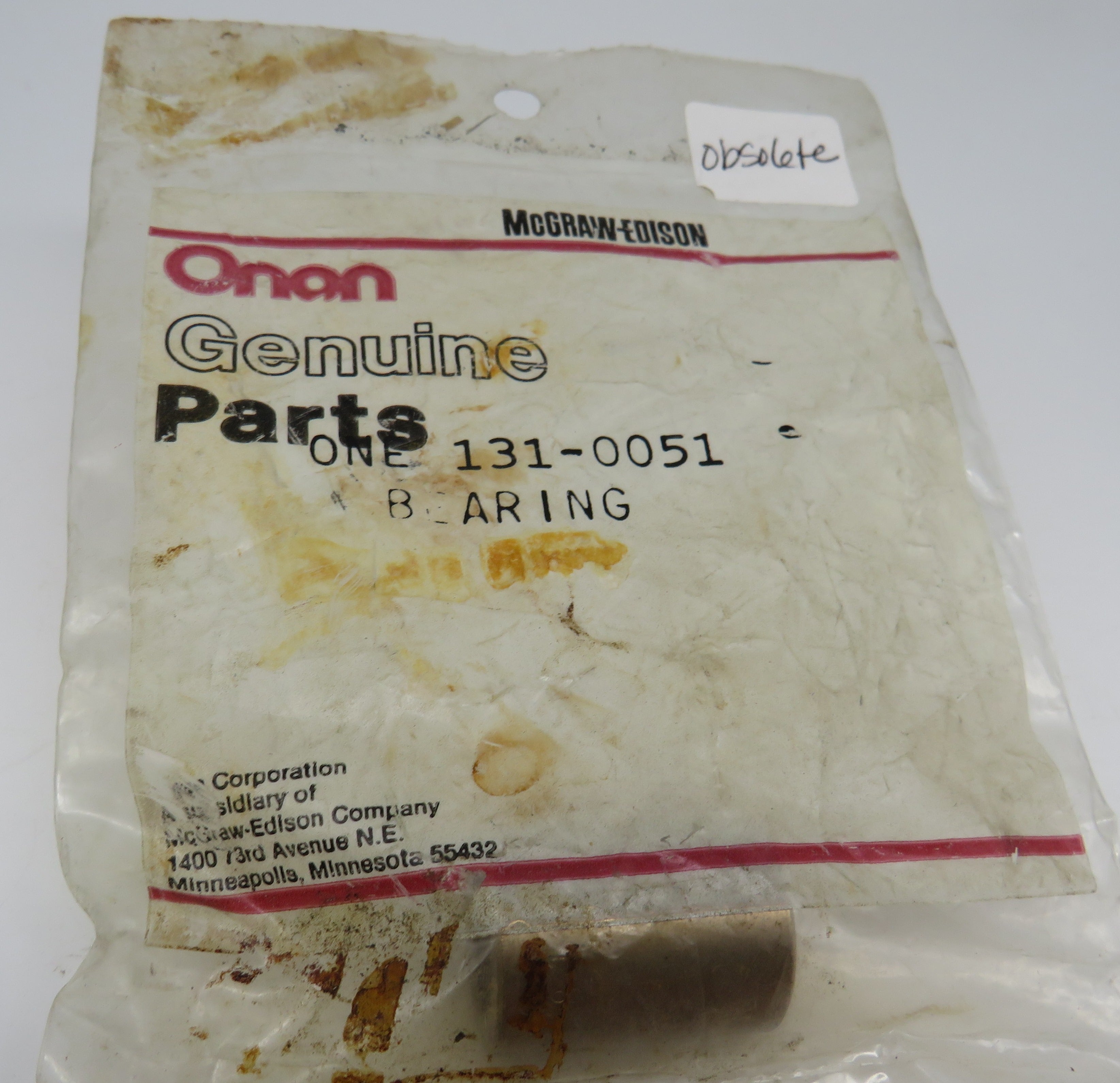 131-0051 Onan Bearing OBSOLETE For MAJ 3/6/2024 THIS PART IS IN STOCK 3/6/2024