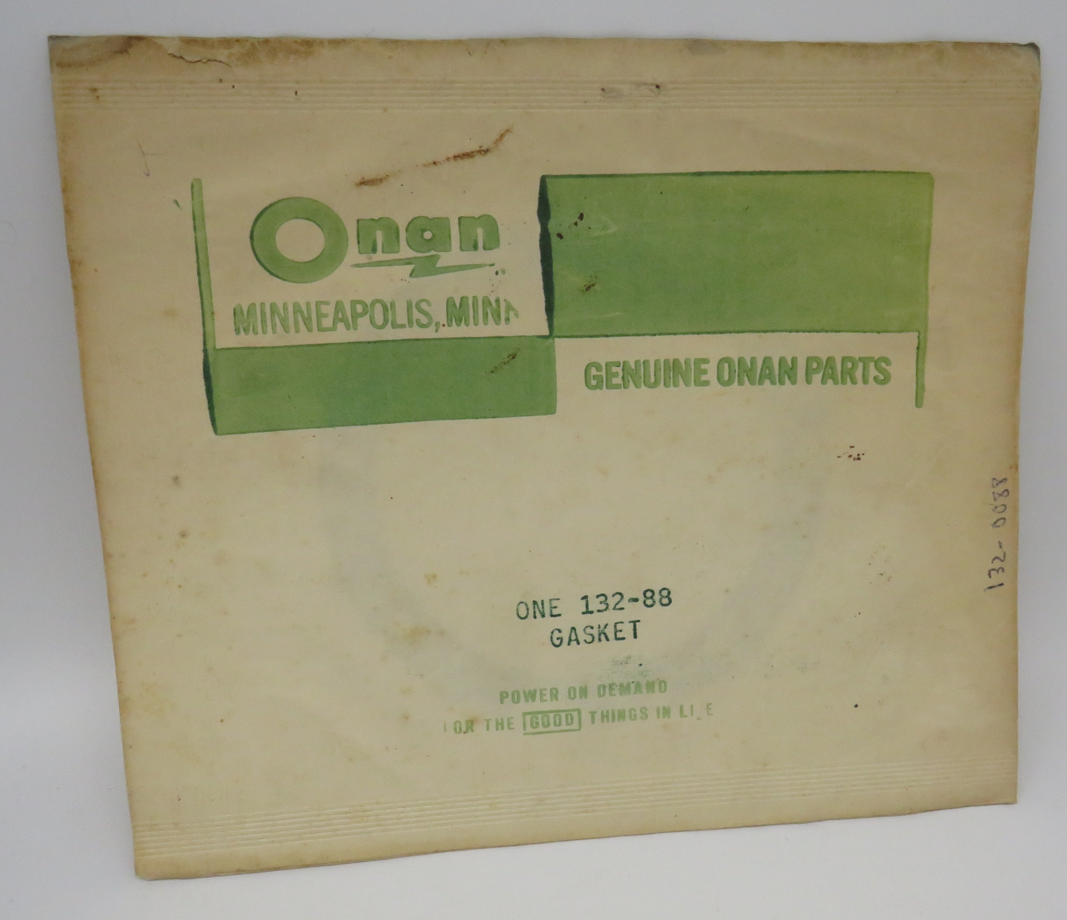 132-0088 Onan Gasket for MDJE (Spec A-AA) & MDJF (Spec A-AD) 9/6/2024 THIS PART IS IN STOCK 9/6/2024