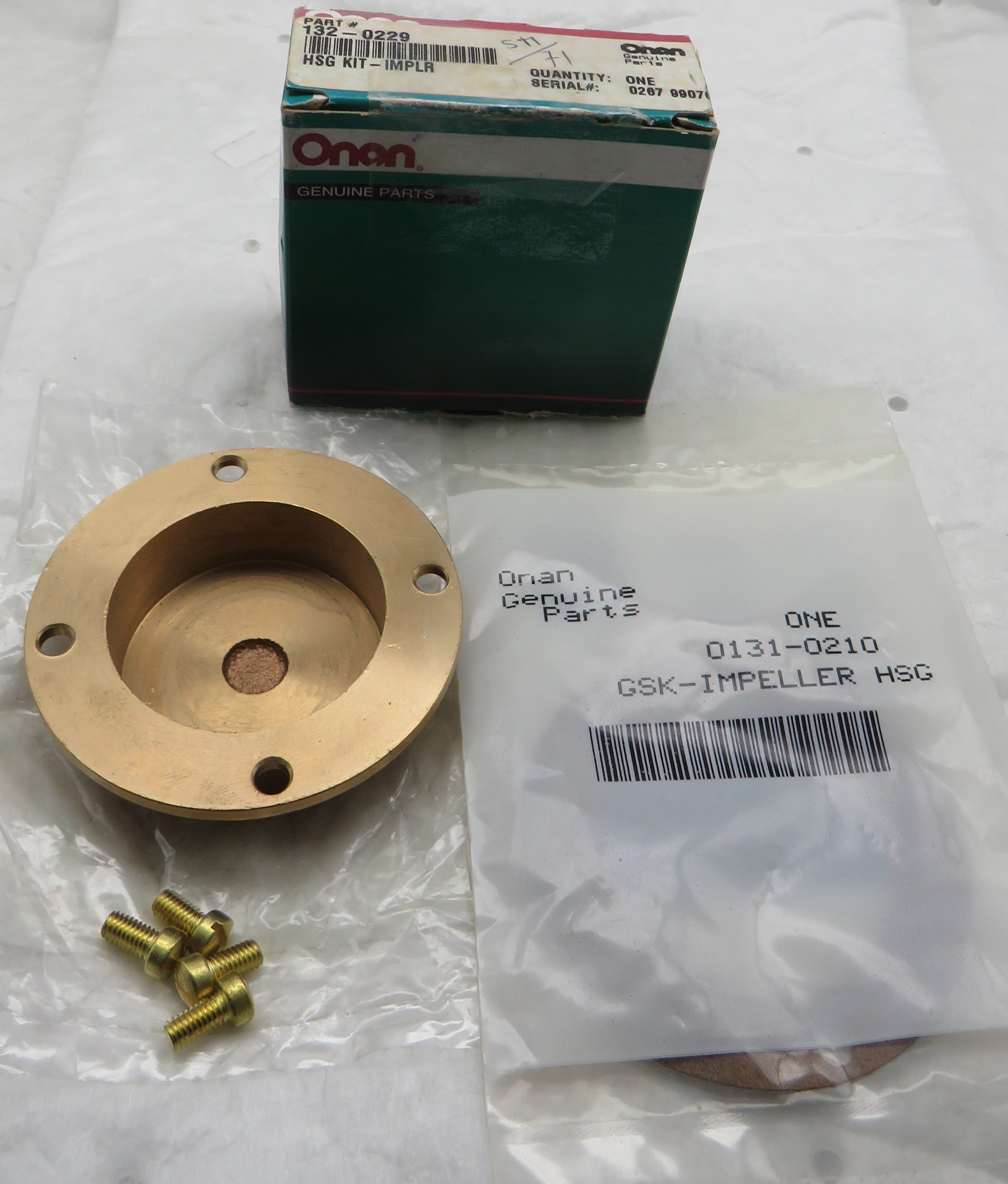 132-0229 Onan Housing Kit for Impeller (OBSOLETE) For MDJE Spec AB AF 