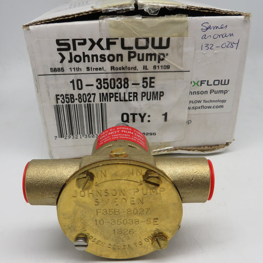 132-0284 Onan Johnson 10-35038-5E F35B-8027 Impeller Pump  