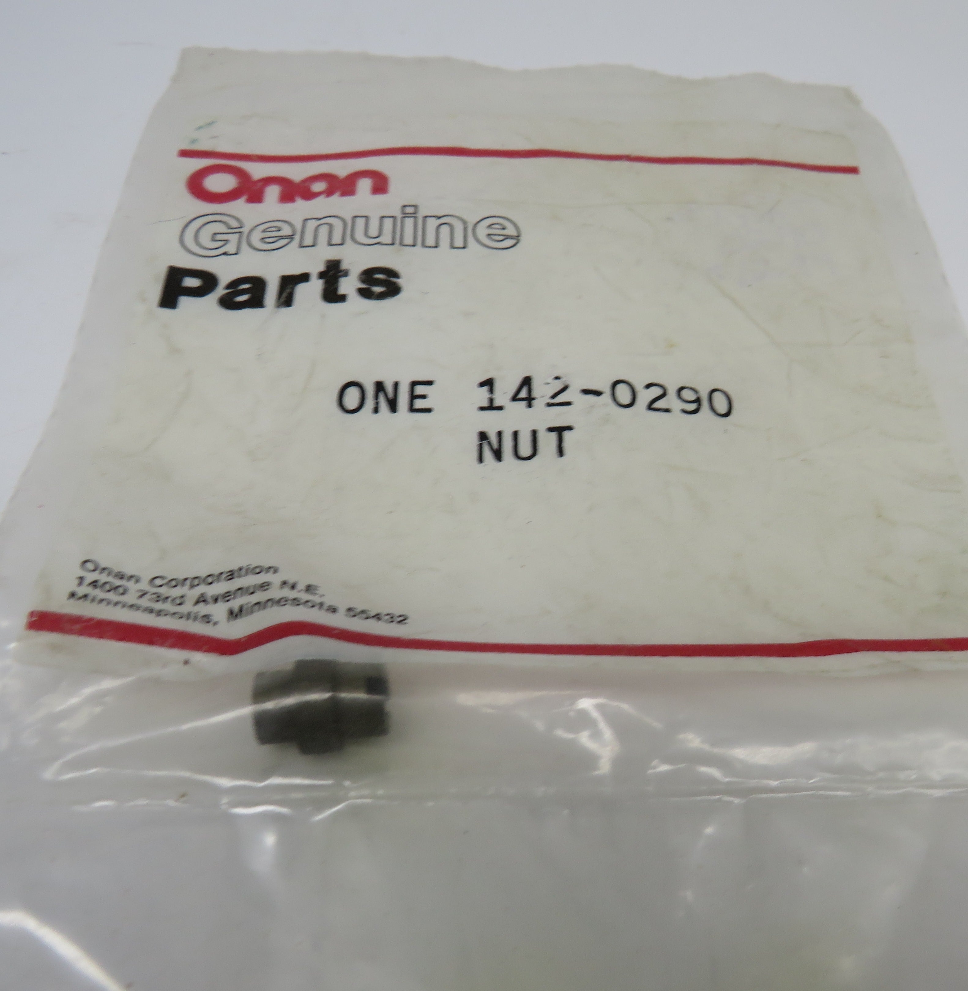142-0290 Onan Nut Nozzle OBSOLETE For MAJ Marine Genset (Spec A-S) 