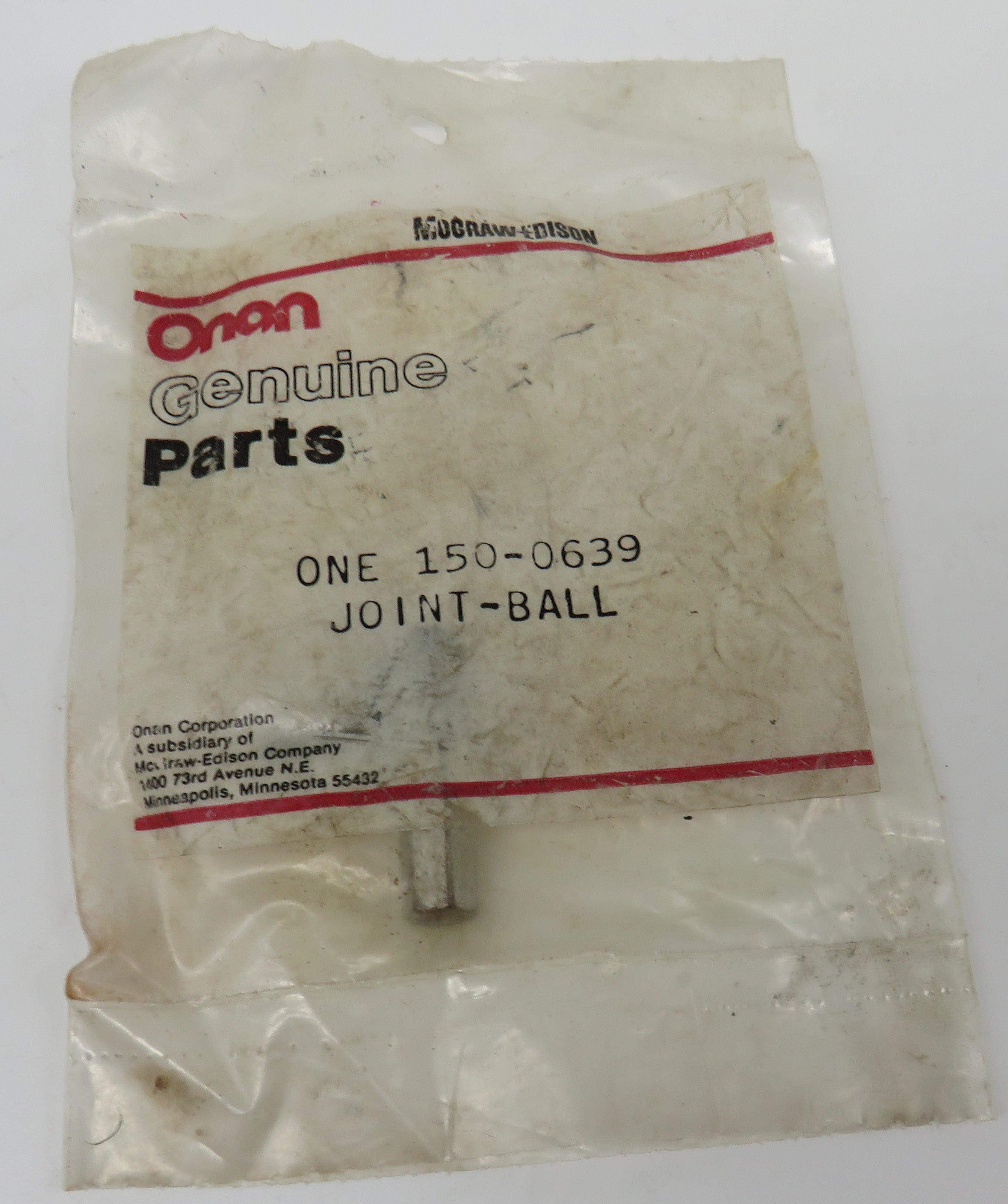 150-2911 Onan Ball Joint (Replaces #150-0639, & 150-0974) For MCCK OBSOLETE 