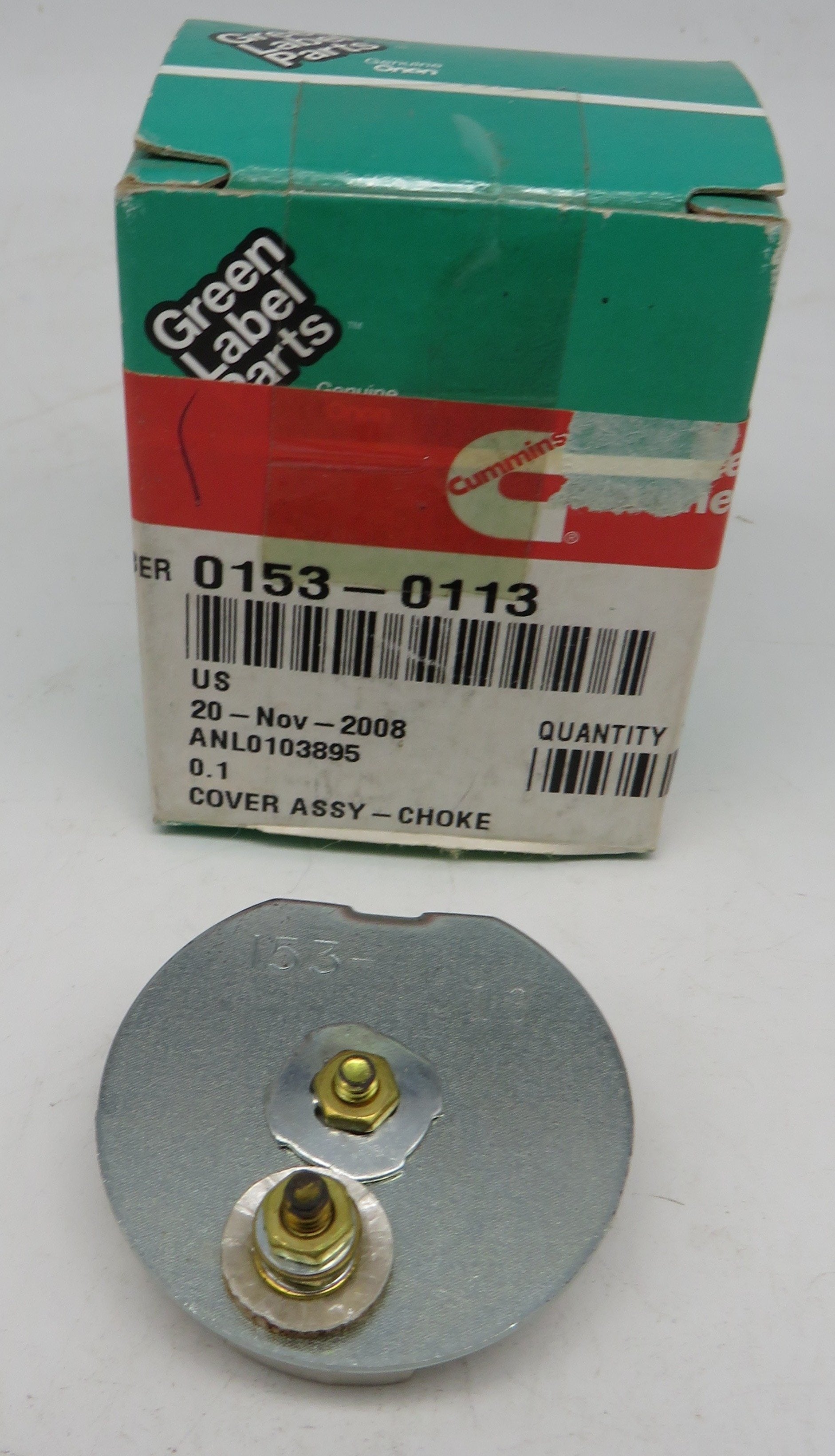 153-0113 Onan Cover Assembly Choke 12 Volt 2/8/2024 THIS PART IS IN STOCK 2/8/2024
