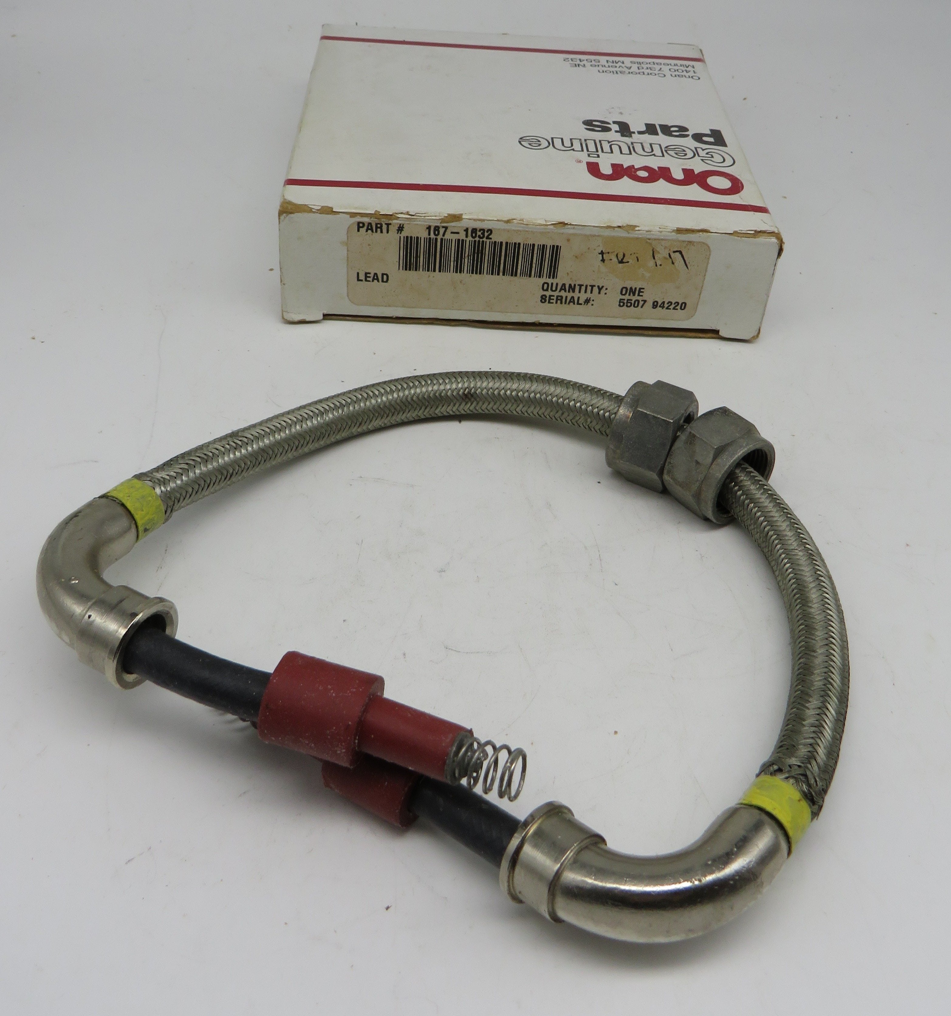 167-1632 Onan Shielded Cable Lead for MCCK OBSOLETE 2/7/2024 THIS PART IS IN STOCK 2/7/2024