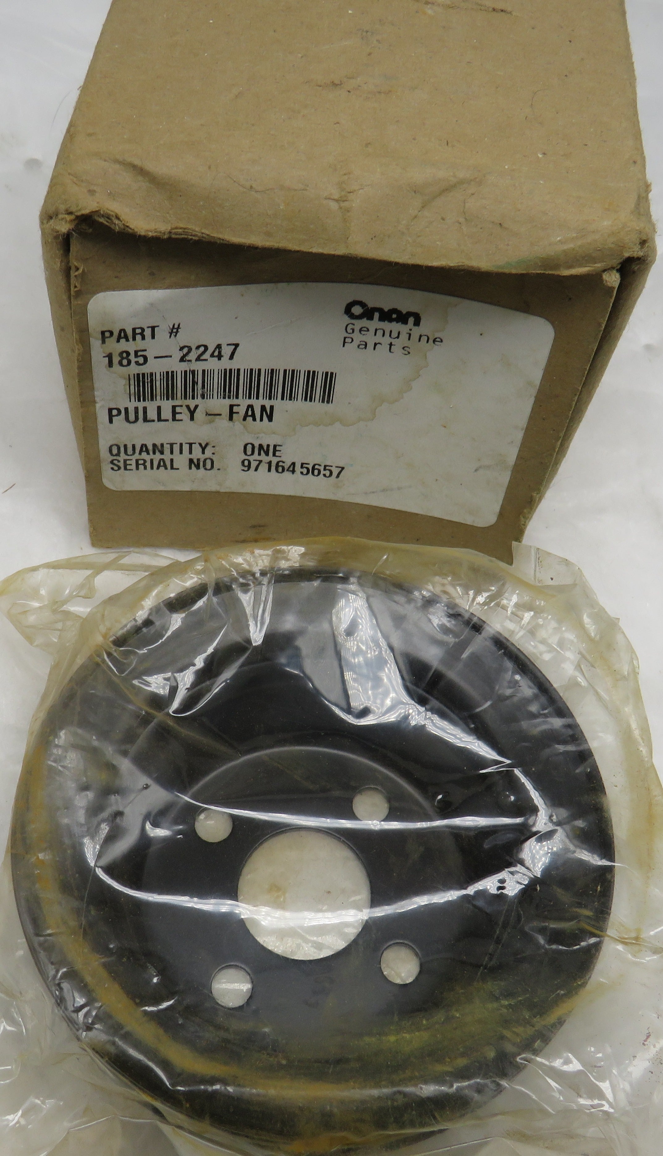Onan 185-2247 Alternator Pulley Fan For DKC Genset Spec A-B 