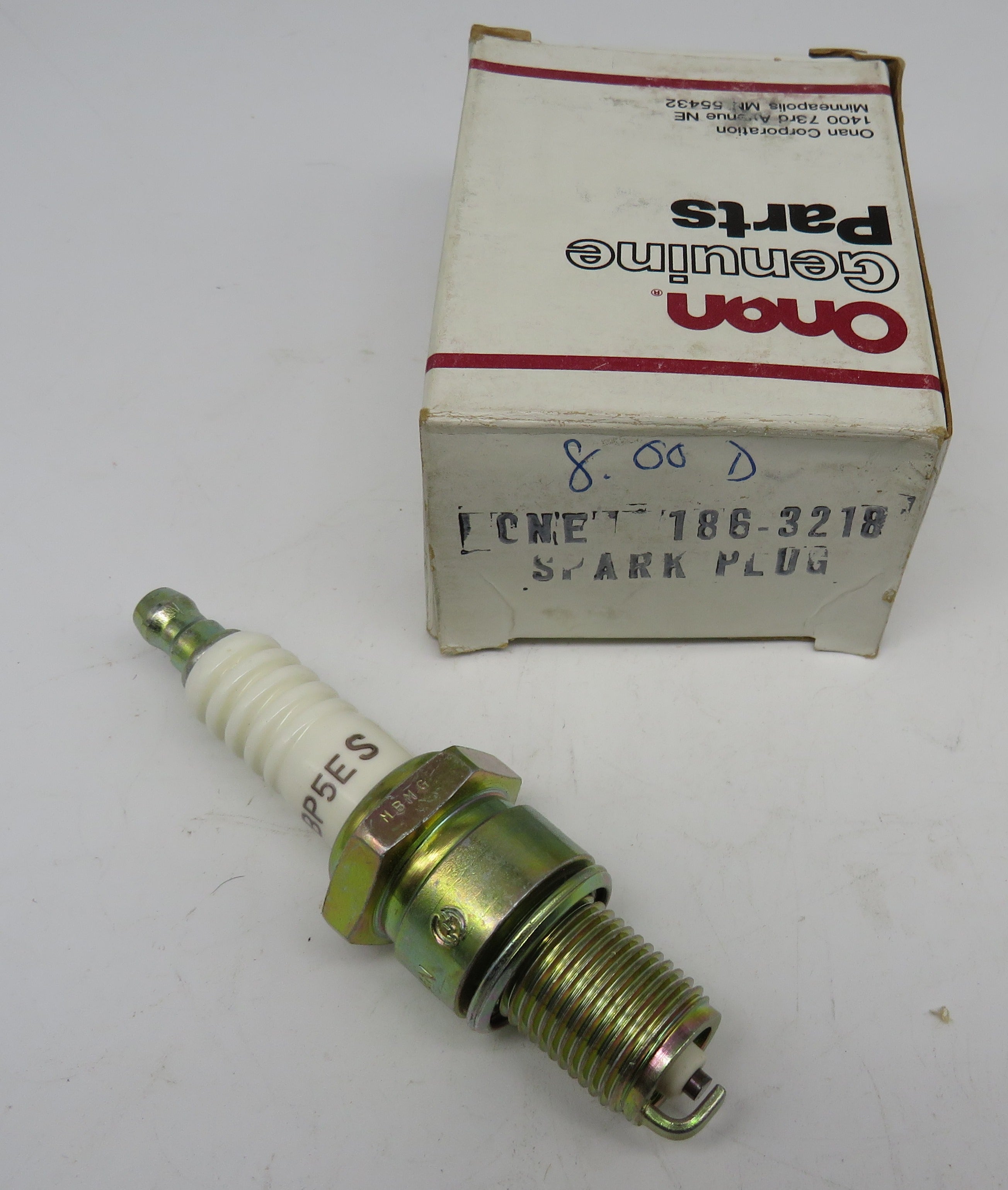 186-3218 Onan Spark Plug 2/12/2024 THIS PART IS IN STOCK 2/12/2024
