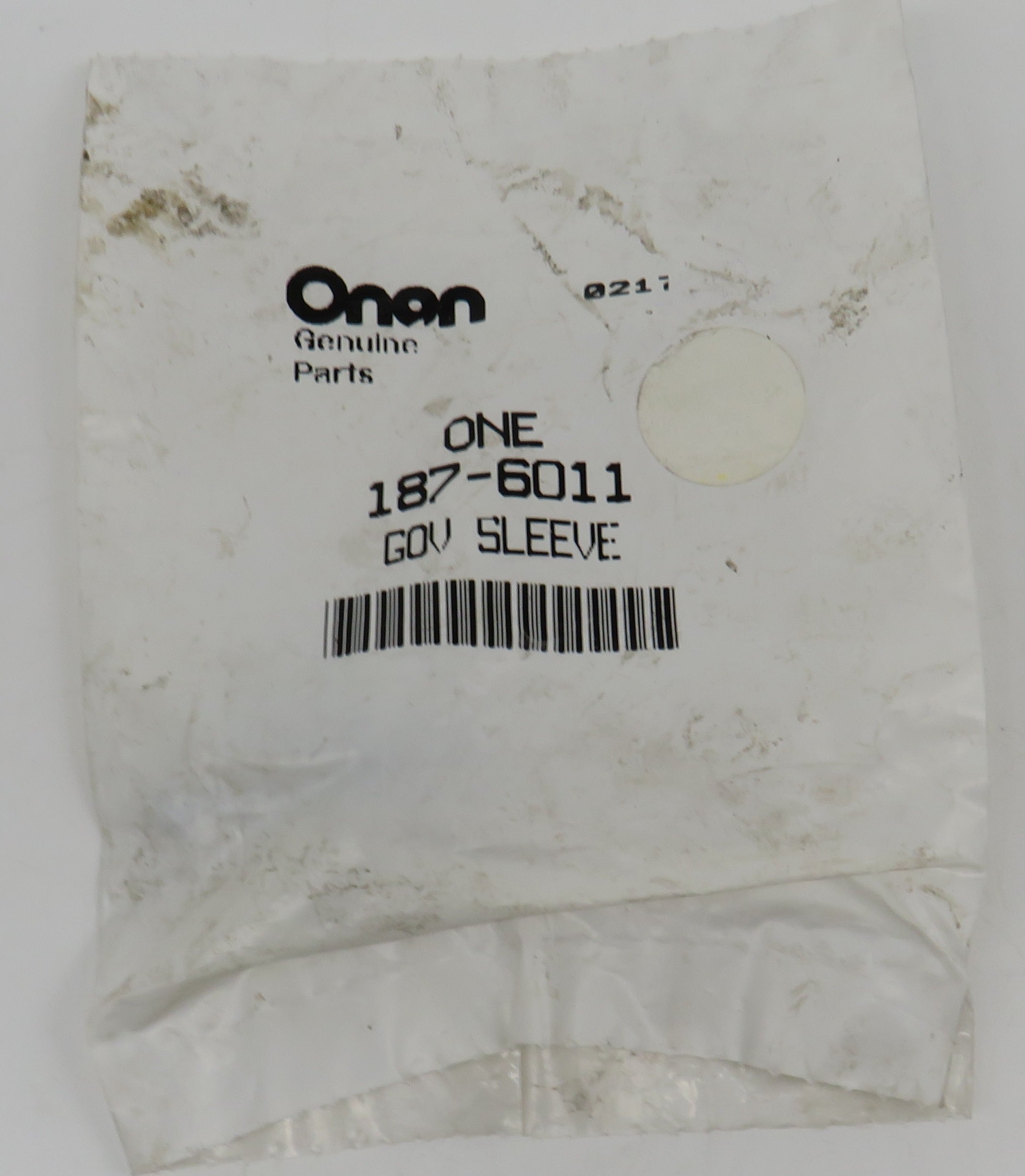 187-6011 Onan Governor Sleeve (Part of Crankcase Group) OBSOLETE for EH64 Engine Welder Application (Onan Performer OHV220) Robin Part#263-41901-03 