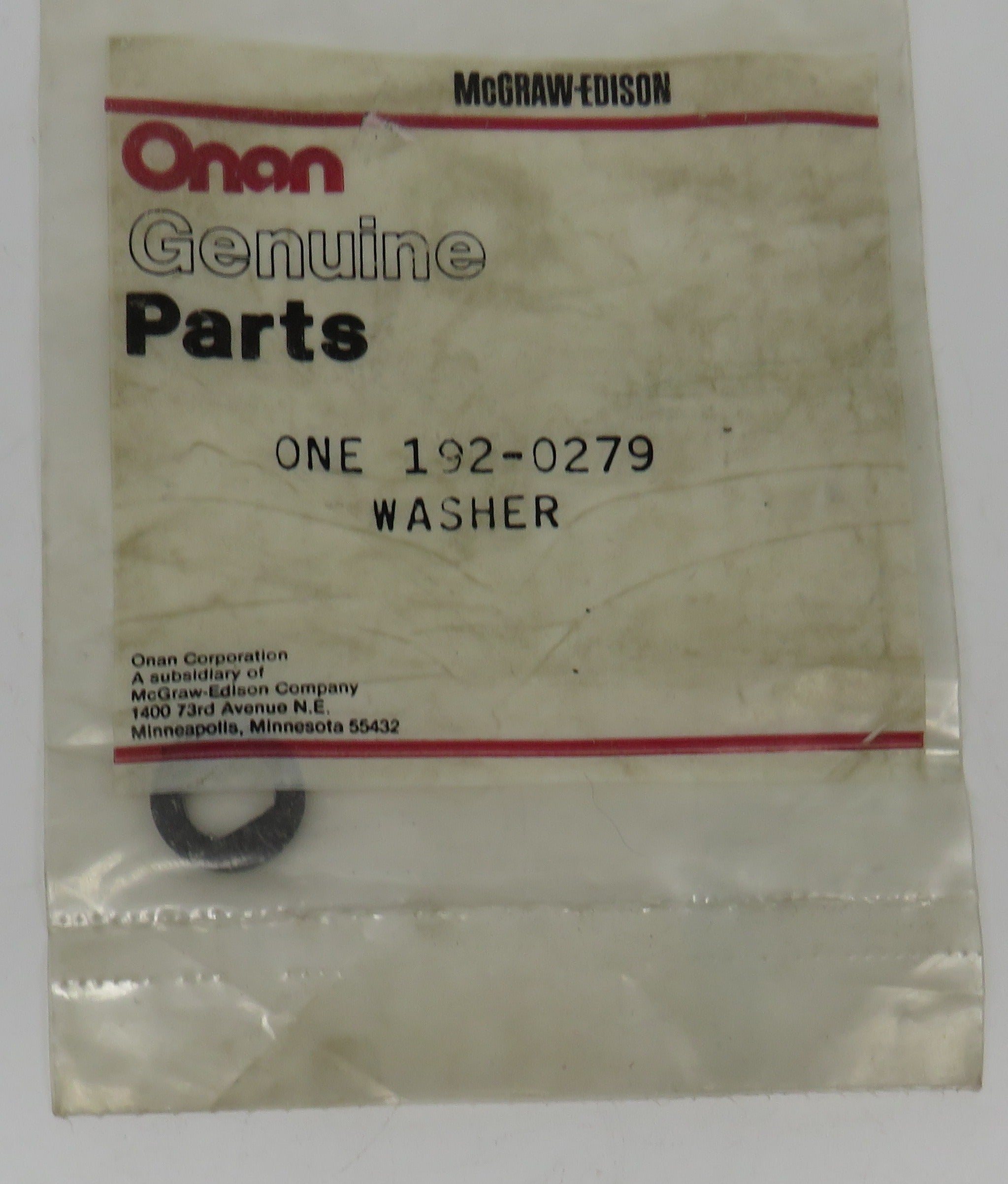 192-0279 Onan Washer (Cork) Friction OBSOLETE For AJ Genset Spec P THIS PART IS IN STOCK 2/12/2024