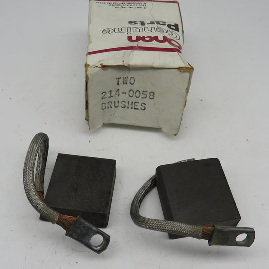 214-0058 Onan Brushes (Set of 2) for AK Series Gensets (Spec A-N) OBSOLETE 3/15/2024 THIS PART IS IN STOCK 3/15/2024