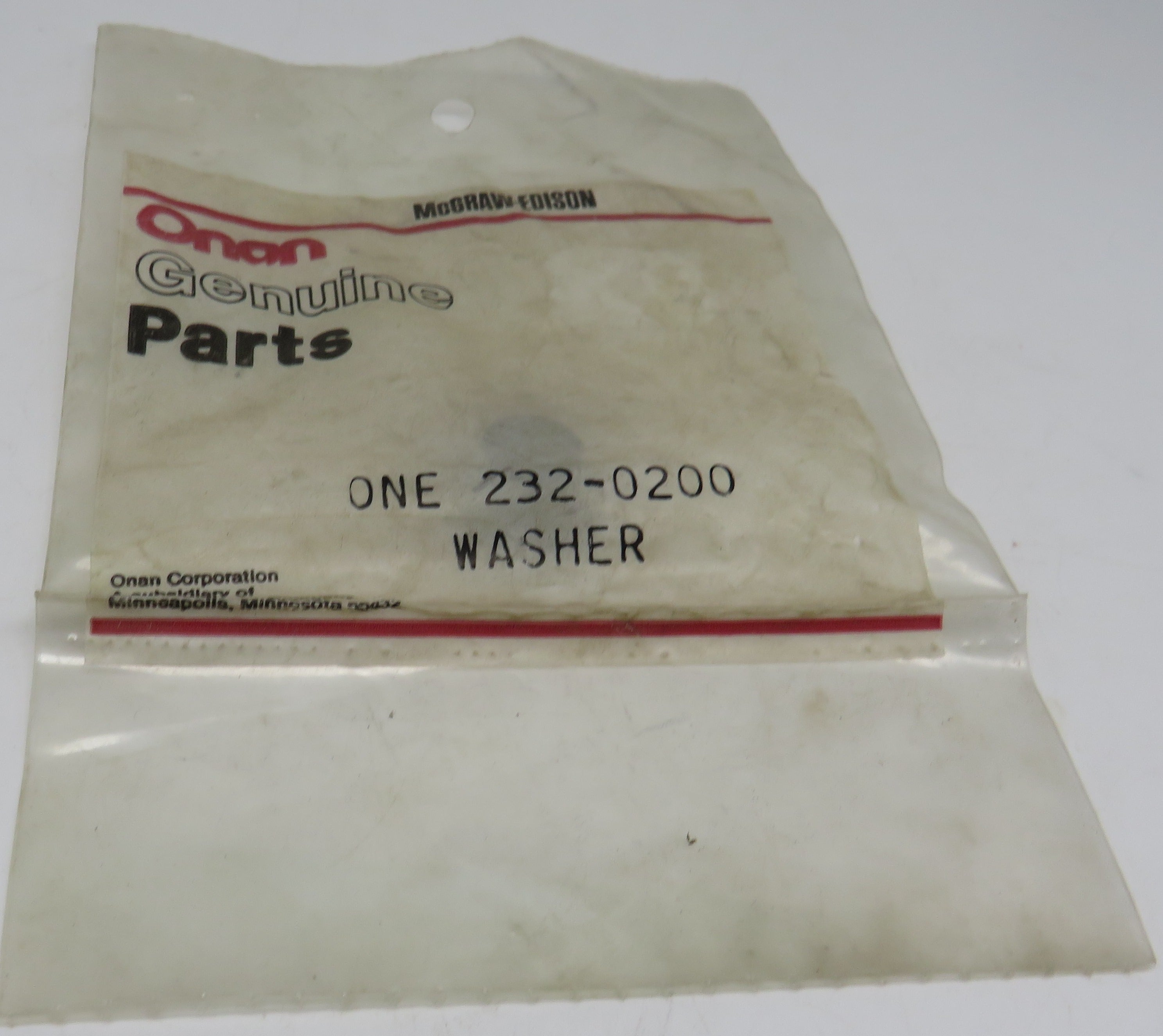 232-0200 Onan Washer Cone Shaped For MDJE 6.0 & 7.5 KW Spec AB-AF OBSOLETE 3/14/2024 THIS PART IS IN STOCK 3/14/2024