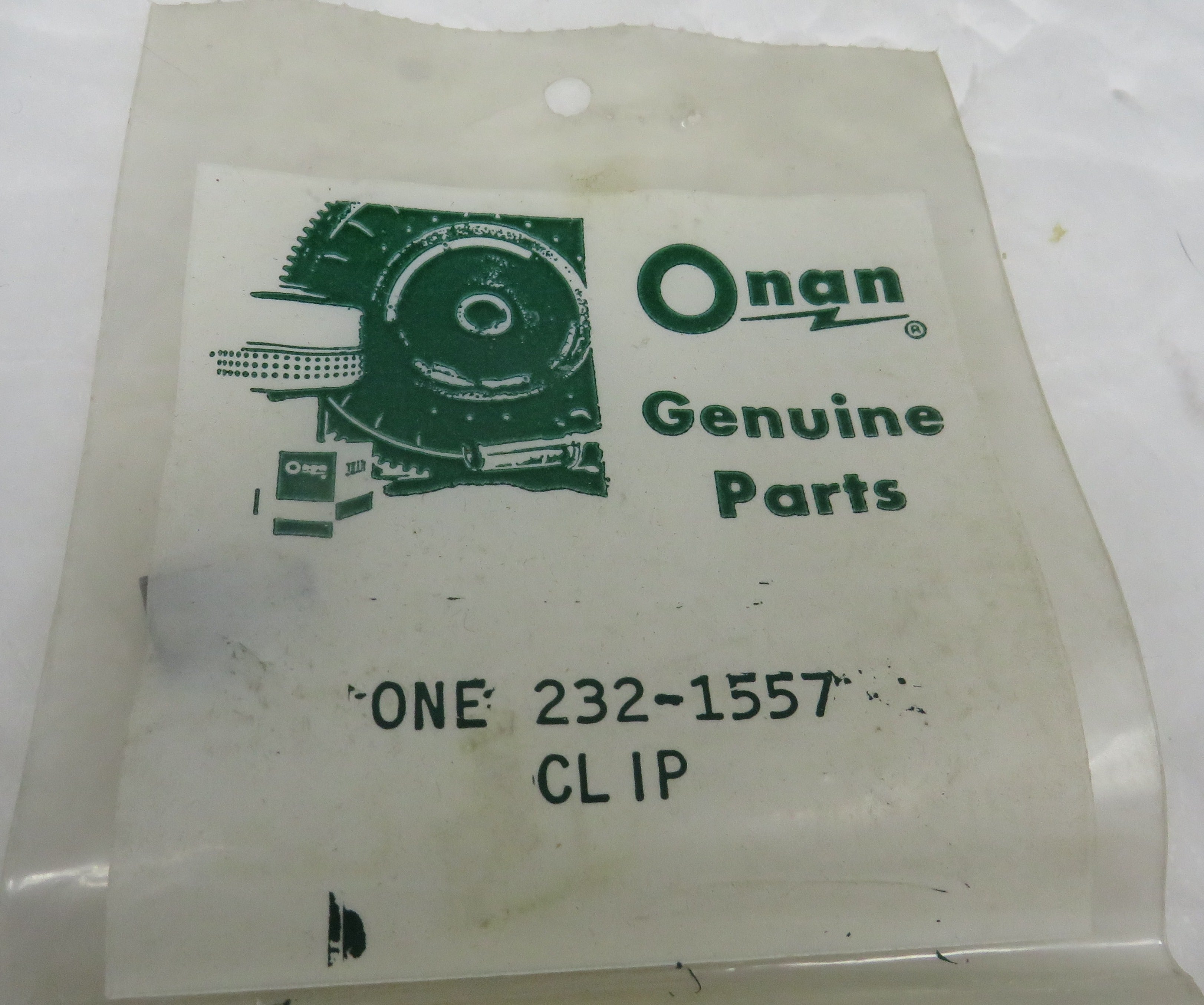 Onan 232-1557 Clip Generator End Cover on AJ Series Electric Generating Sets OBSOLETE NOTE: Requires 2 Clips 