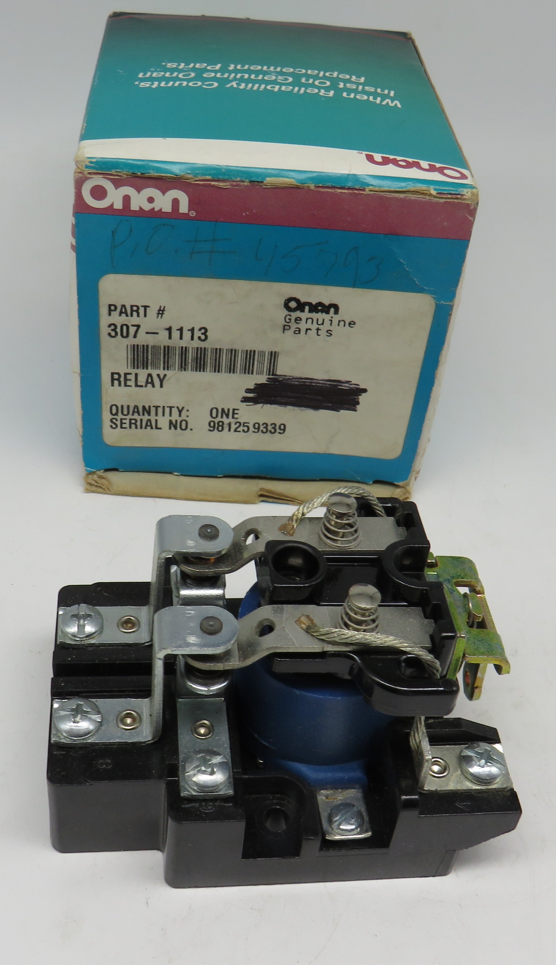 307-1113 Onan Relay Power 25 Amp, 208 Volt Switch Obsolete 