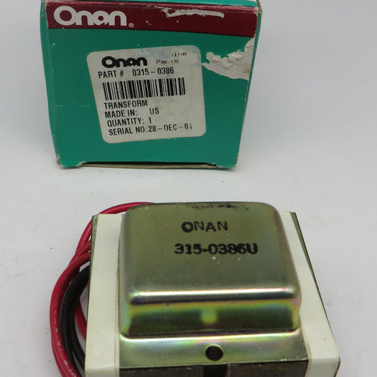 315-0386 Onan Transformer-Voltage Regulator For DJE Genset Spec AB-AG 4/16/2026 THIS PART IS IN STOCK as of 4/16/2026