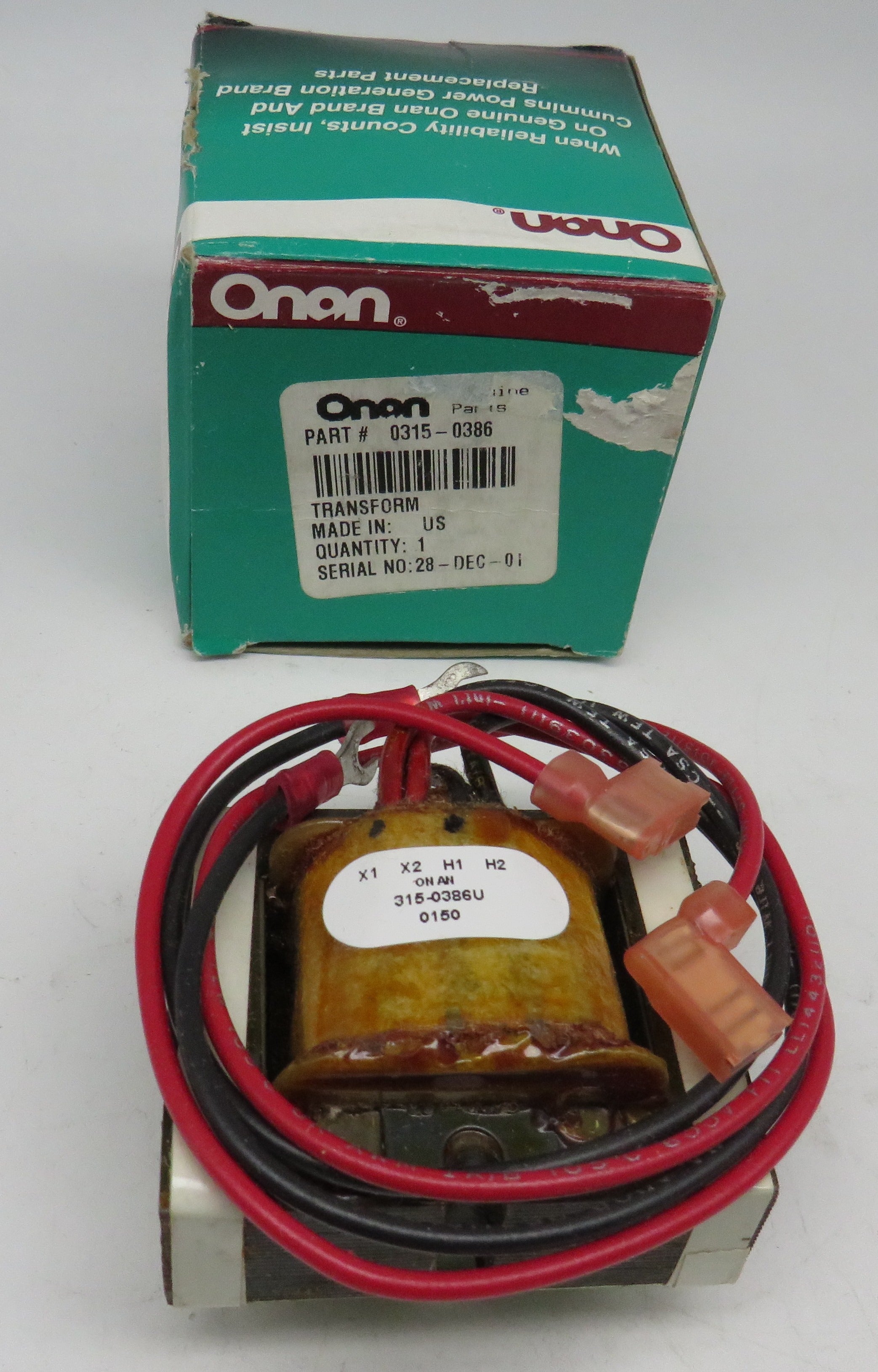 315-0386 Onan Transformer-Voltage Regulator For DJE Genset Spec AB-AG 