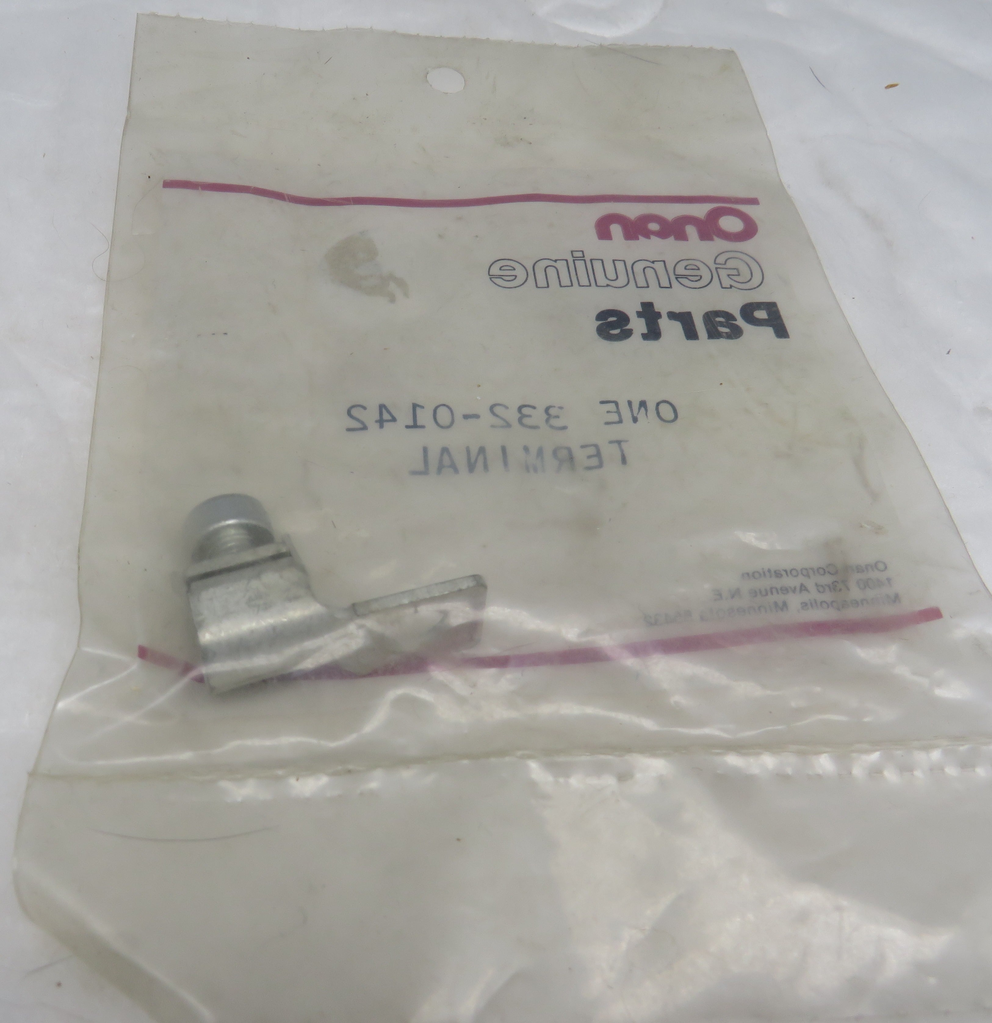 Onan 332-0142 Terminal Lug Solderless 12/17/2024 THIS PART IS IN STOCK 12/17/2024