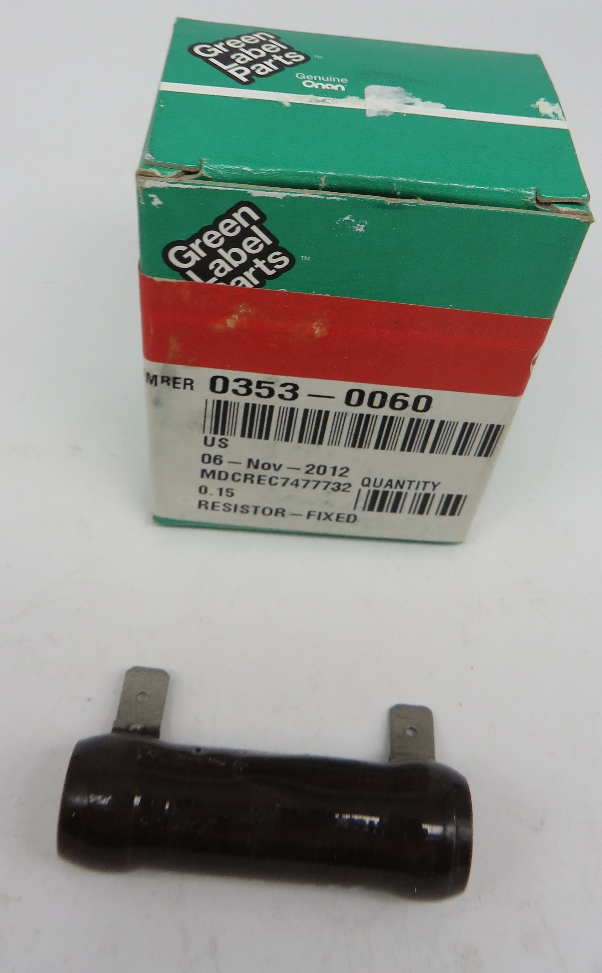 353-0060 Onan Resistor-Fixed For 4.0 MCCK, 5.0 BGA, HDKAJ, HDKAK, HDKAT (Spec A-H & Spec A-E) 