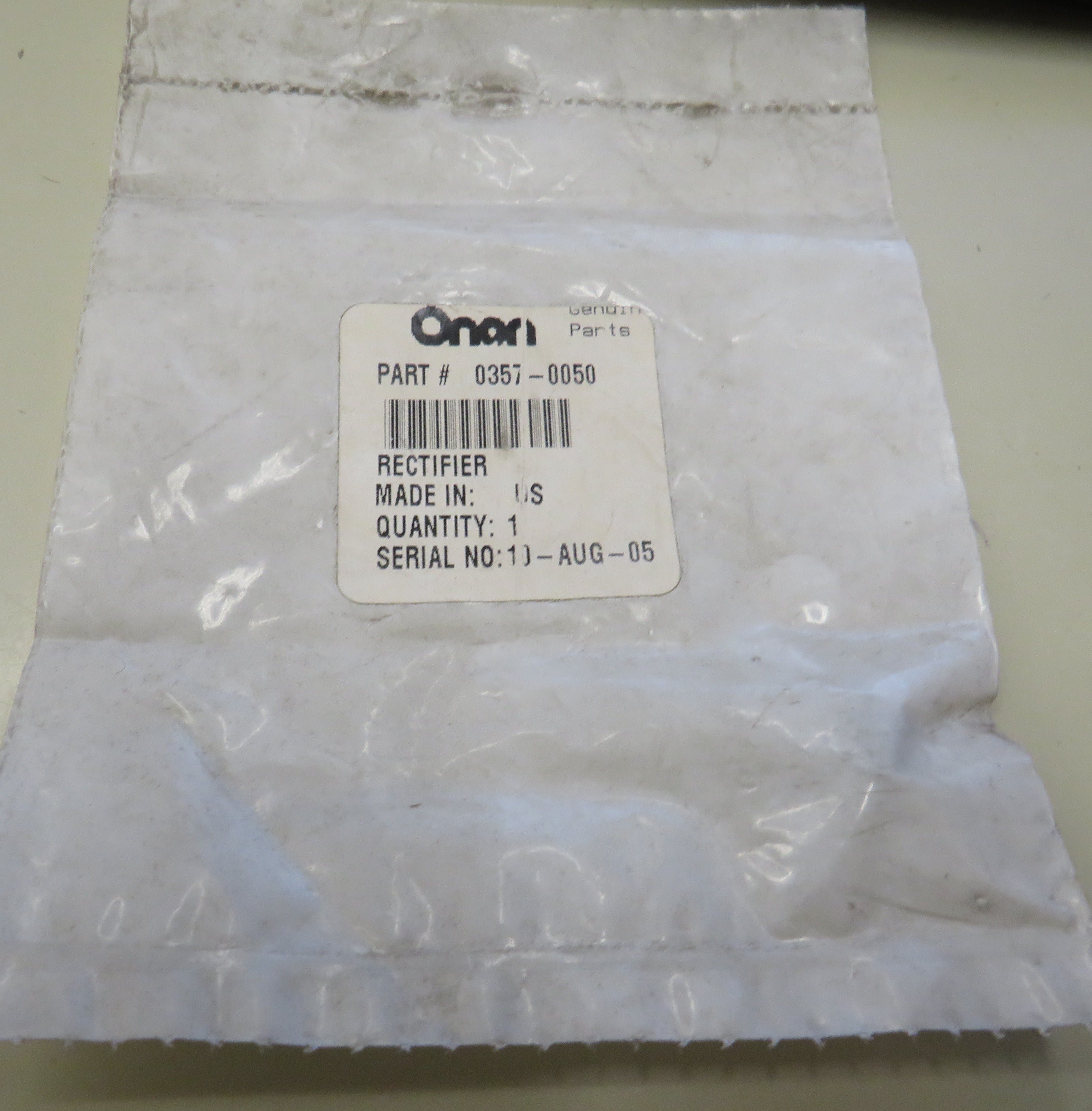 357-0050 Onan Rectifier Silicon for Control on MDL4 Marine Gen Set (Spec A and B) 