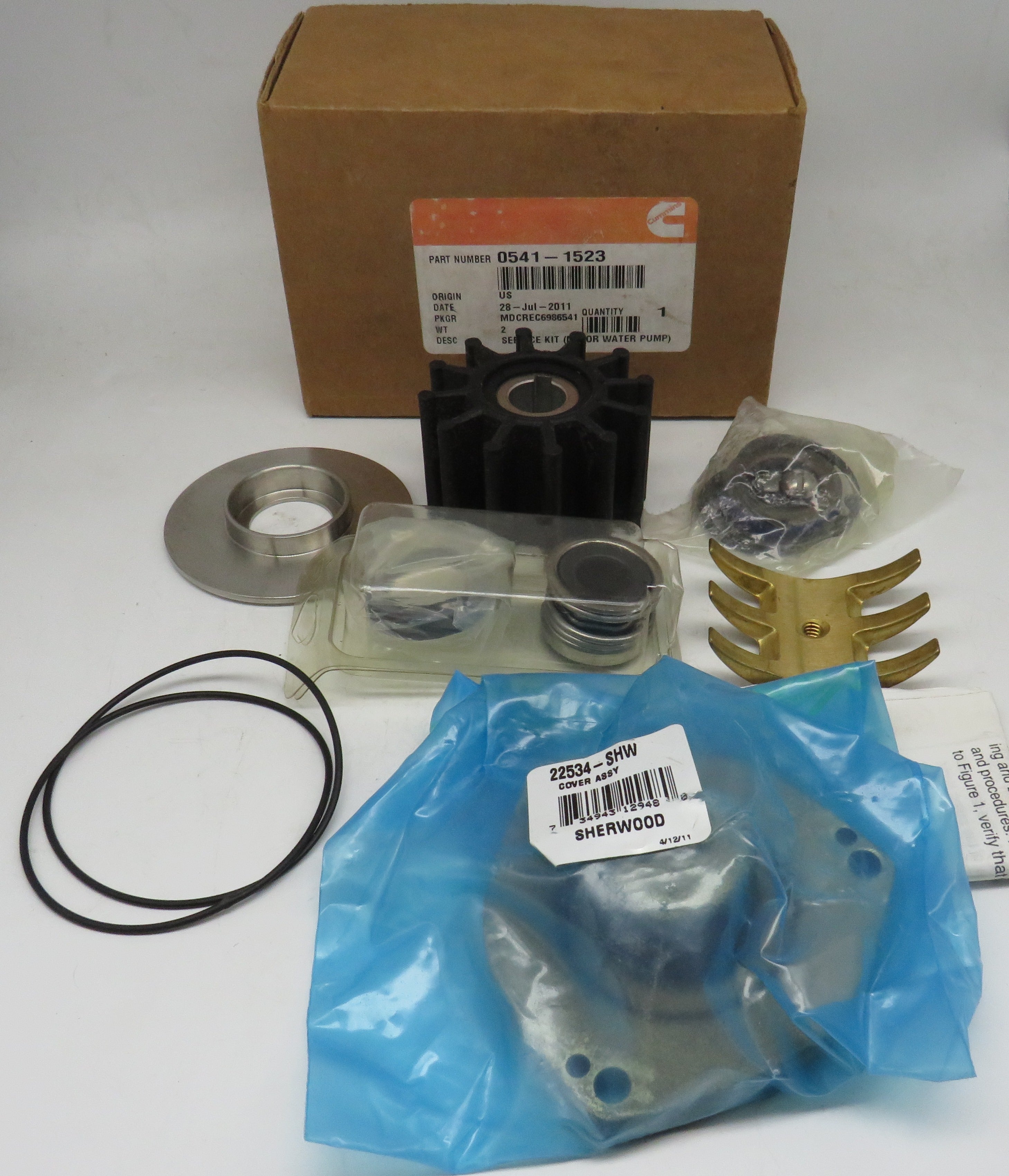 Onan 541-1523 Water Pump Service Kit (Major) 3/21/2024 THIS PART IS IN STOCK 3/21/2024