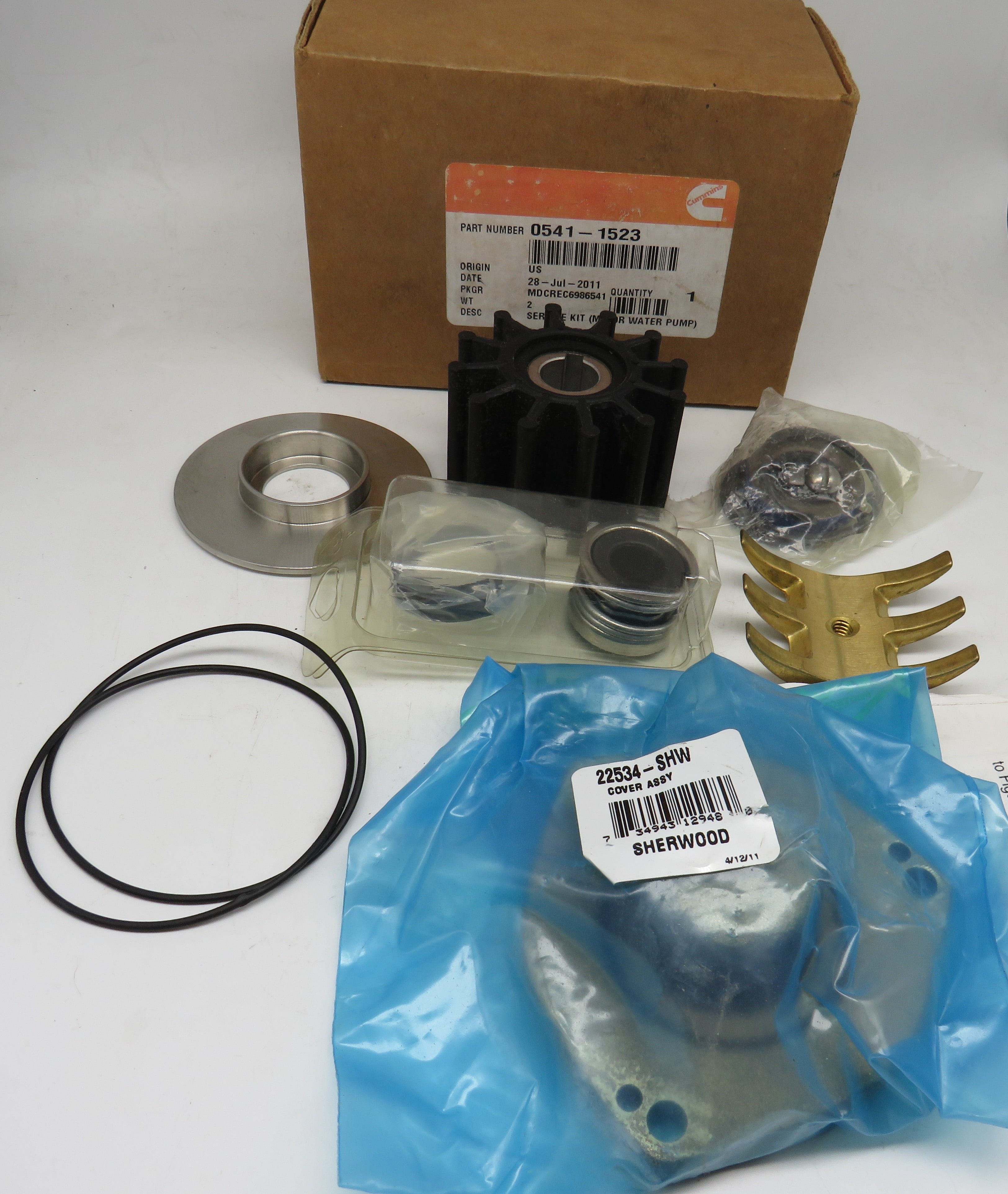 Onan 541-1523 Water Pump Service Kit (Major) 3/21/2024 THIS PART IS IN STOCK 3/21/2024