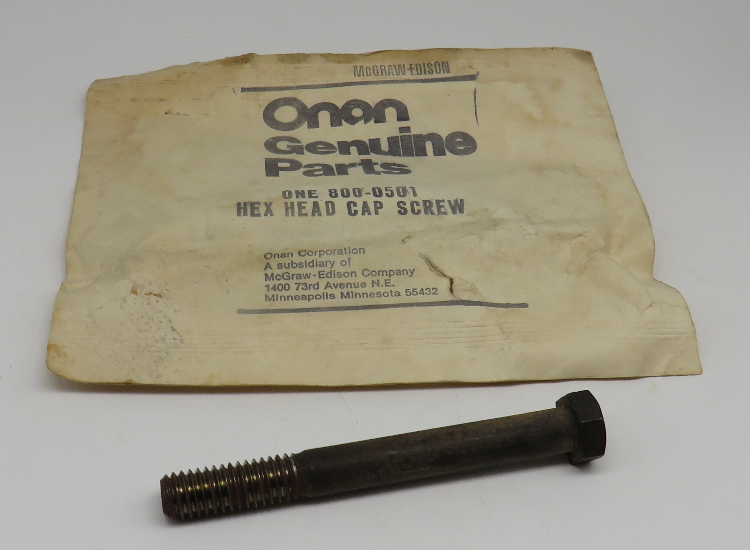 800-0501 Onan Screw-Hex Head Cap OBSOLETE 