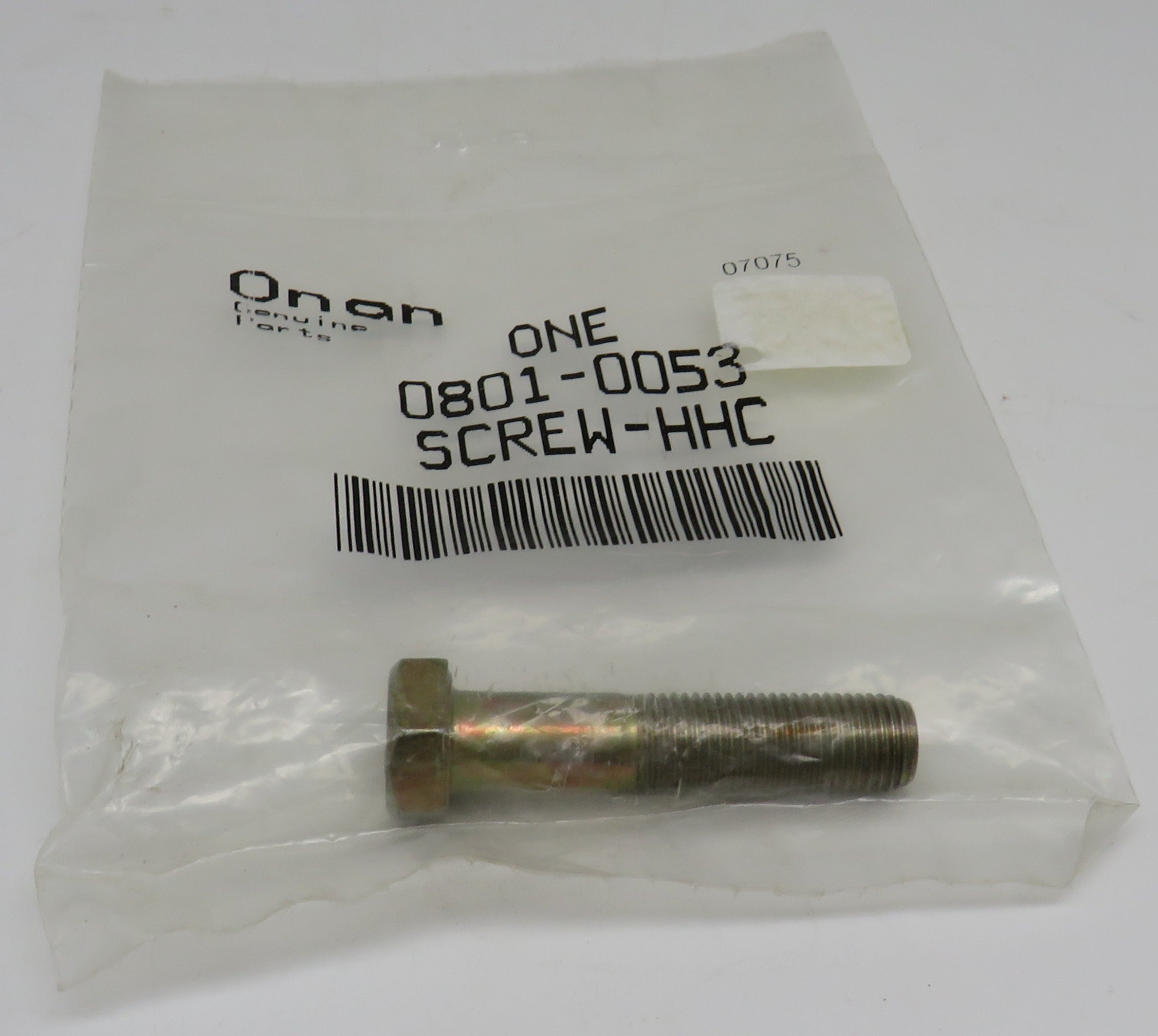 801-0053 Onan Secondary Fuel Filter Hex Head Cap Screw For MDJE Genset (Spec AB-AF) 