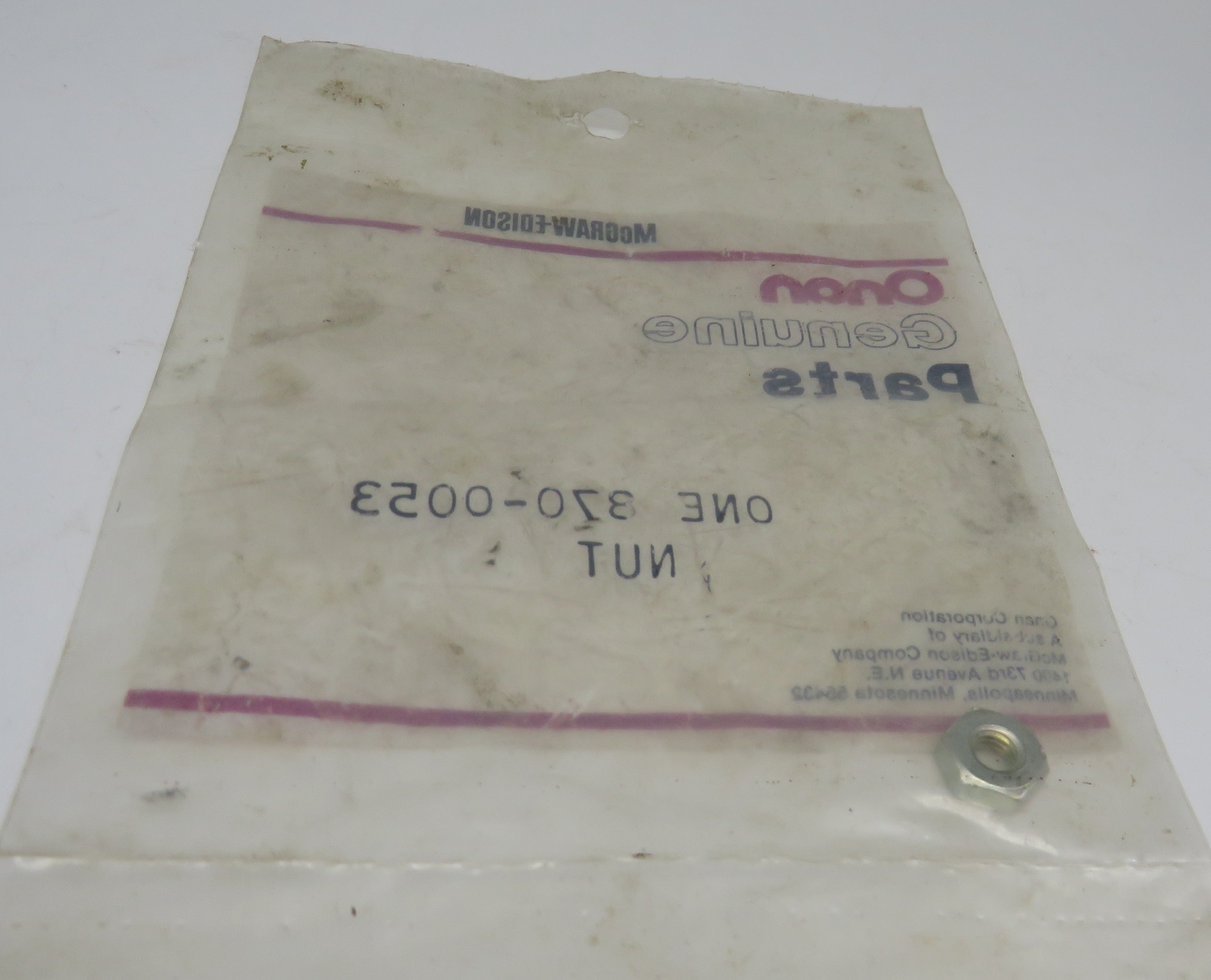 870-0053 Onan Nut-HMS 3/19/2024 THIS PART IS IN STOCK 3/19/2024
