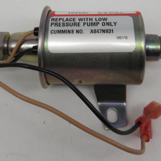 A064S967 Replaces A047N931 Onan Electric Fuel Pump 12 Volt (Replaces Onan 149-2790) Fits HDK Series Diesel Gensets 2/13/2024 THIS PART IS IN STOCK 2/13/2024